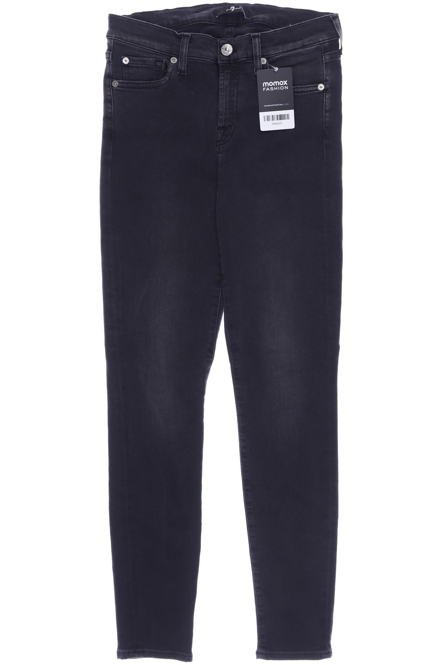

7 for all mankind Damen Jeans, schwarz
