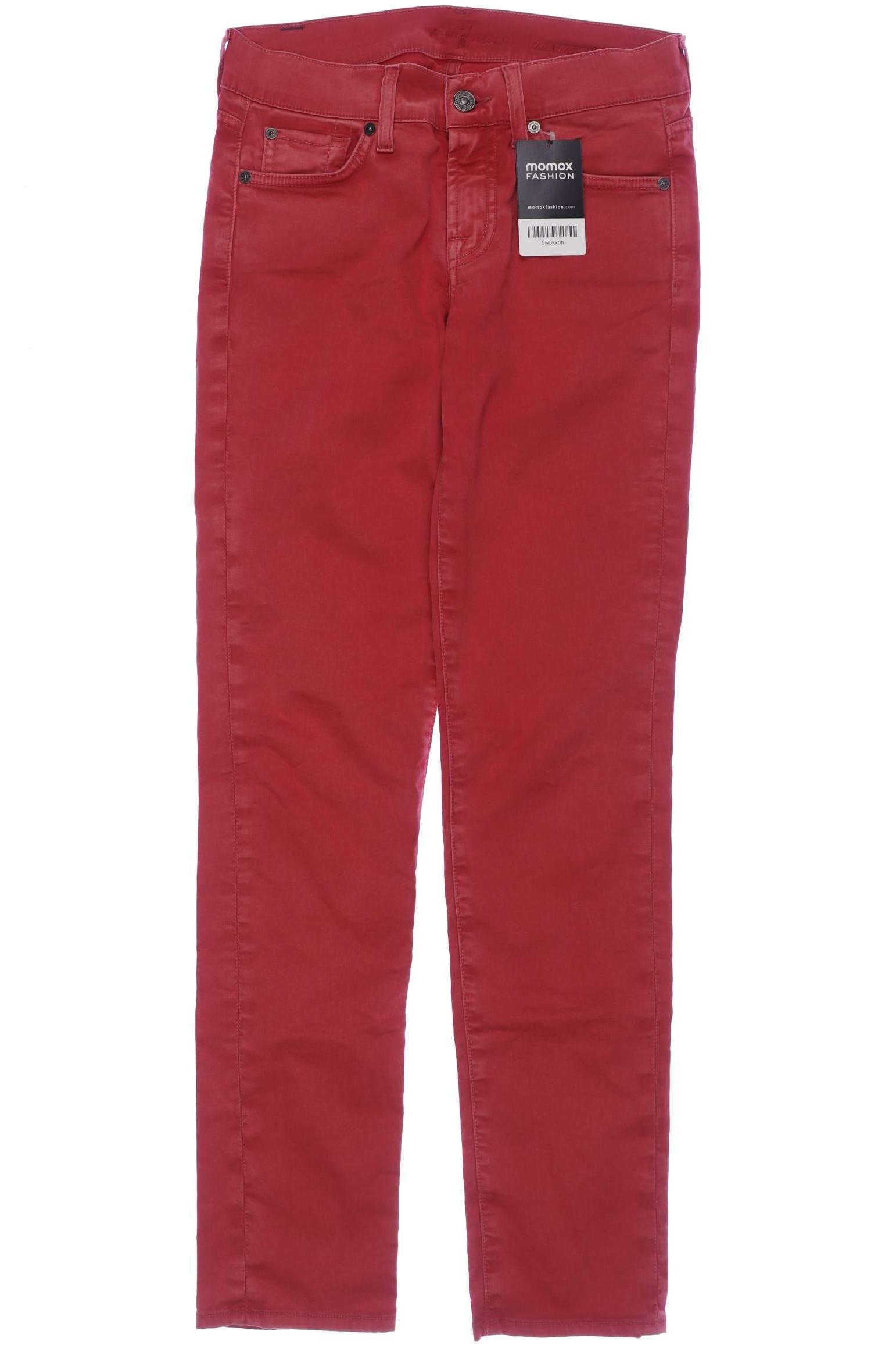 

7 for all mankind Damen Stoffhose, rot, Gr. 25