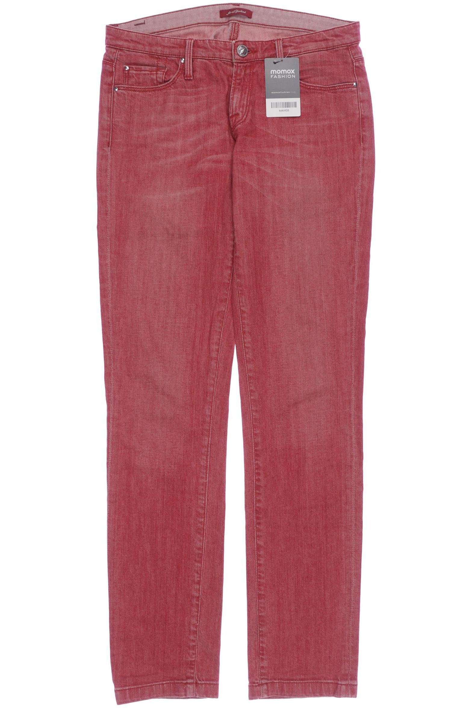 

7 for all mankind Damen Jeans, rot, Gr. 27