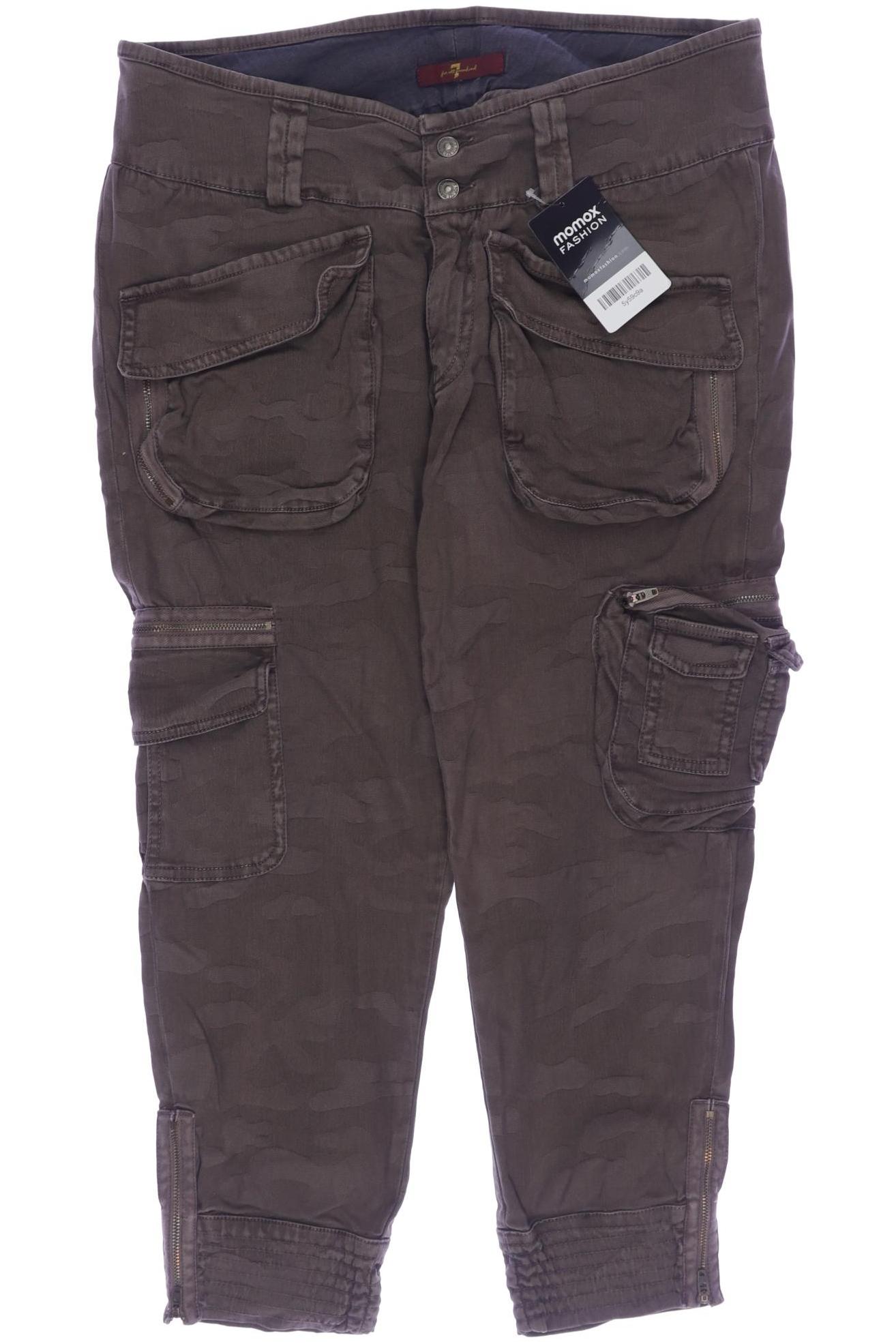 

7 for all mankind Damen Stoffhose, braun, Gr. 27