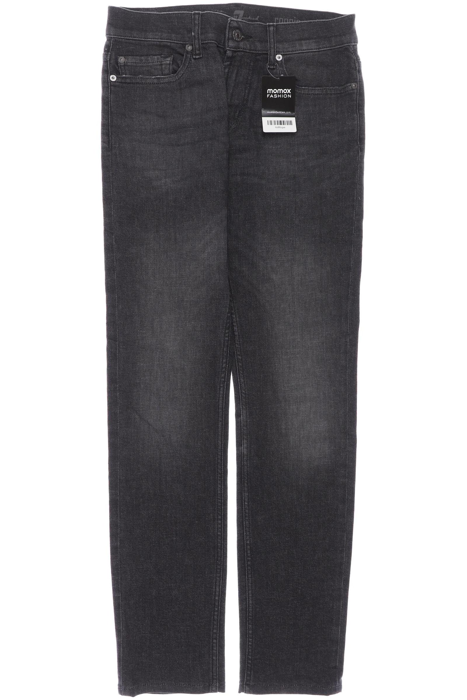 

7 for all mankind Herren Jeans, schwarz