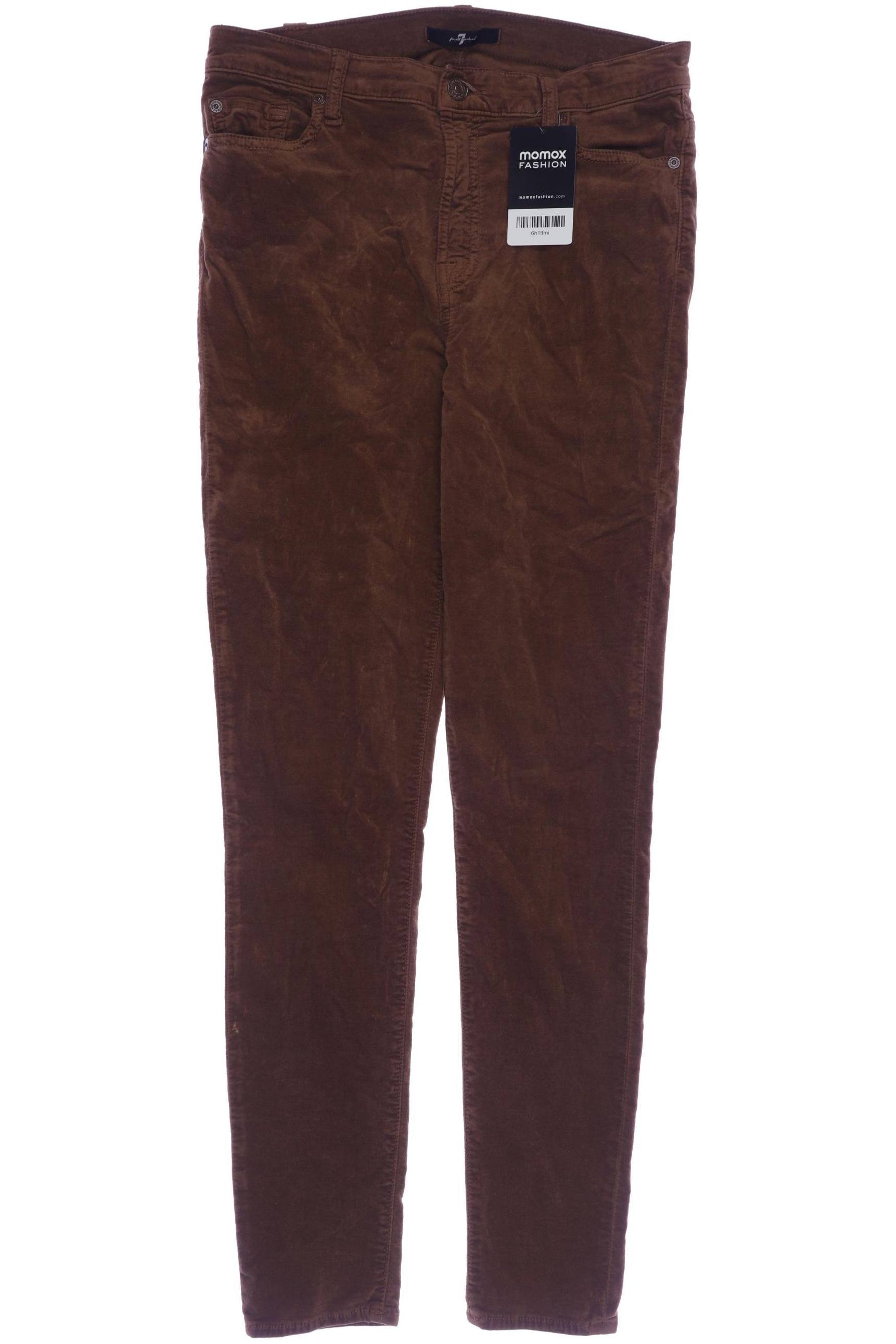 

7 for all mankind Damen Stoffhose, braun, Gr. 28