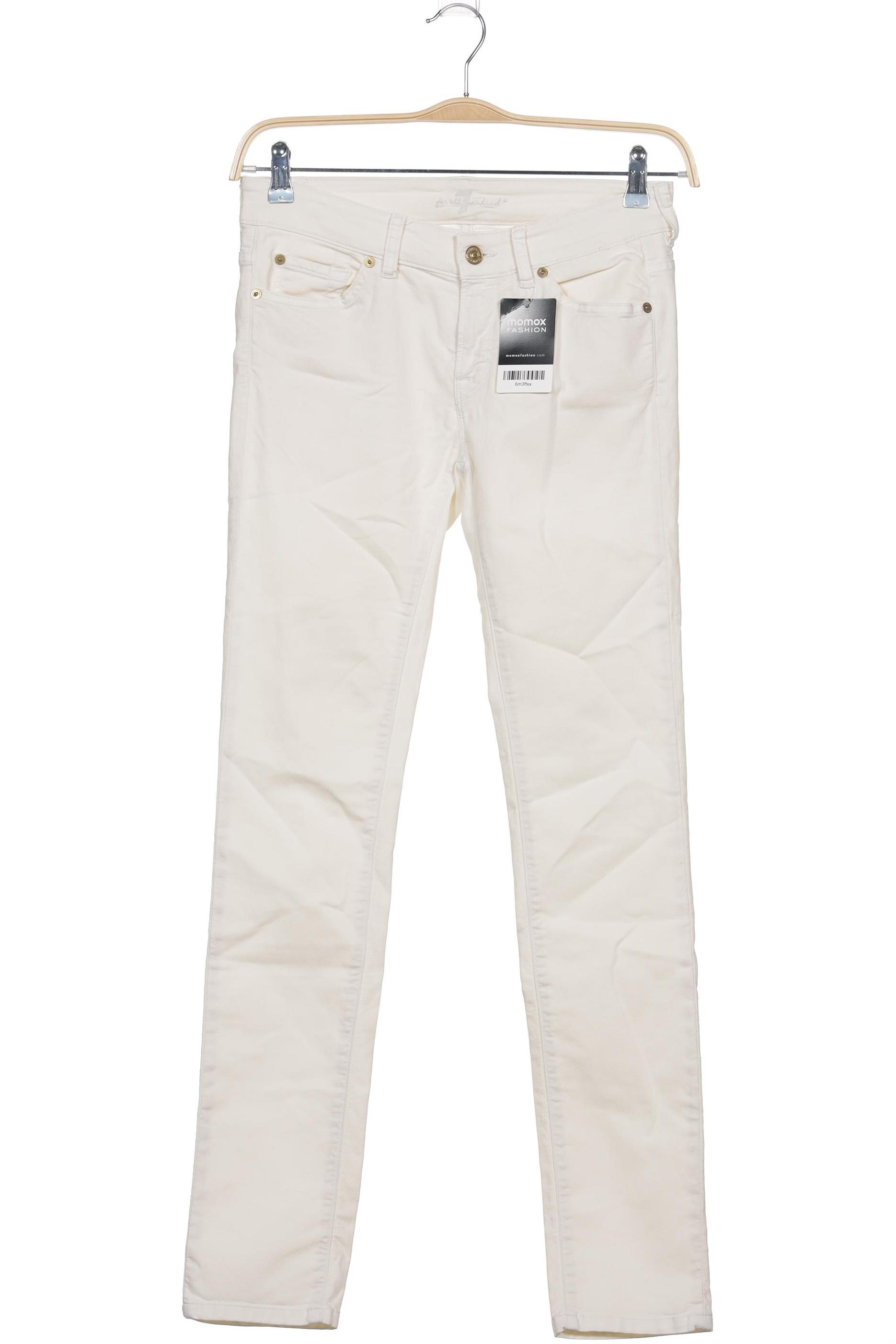 

7 for all mankind Damen Jeans, cremeweiß, Gr. 27