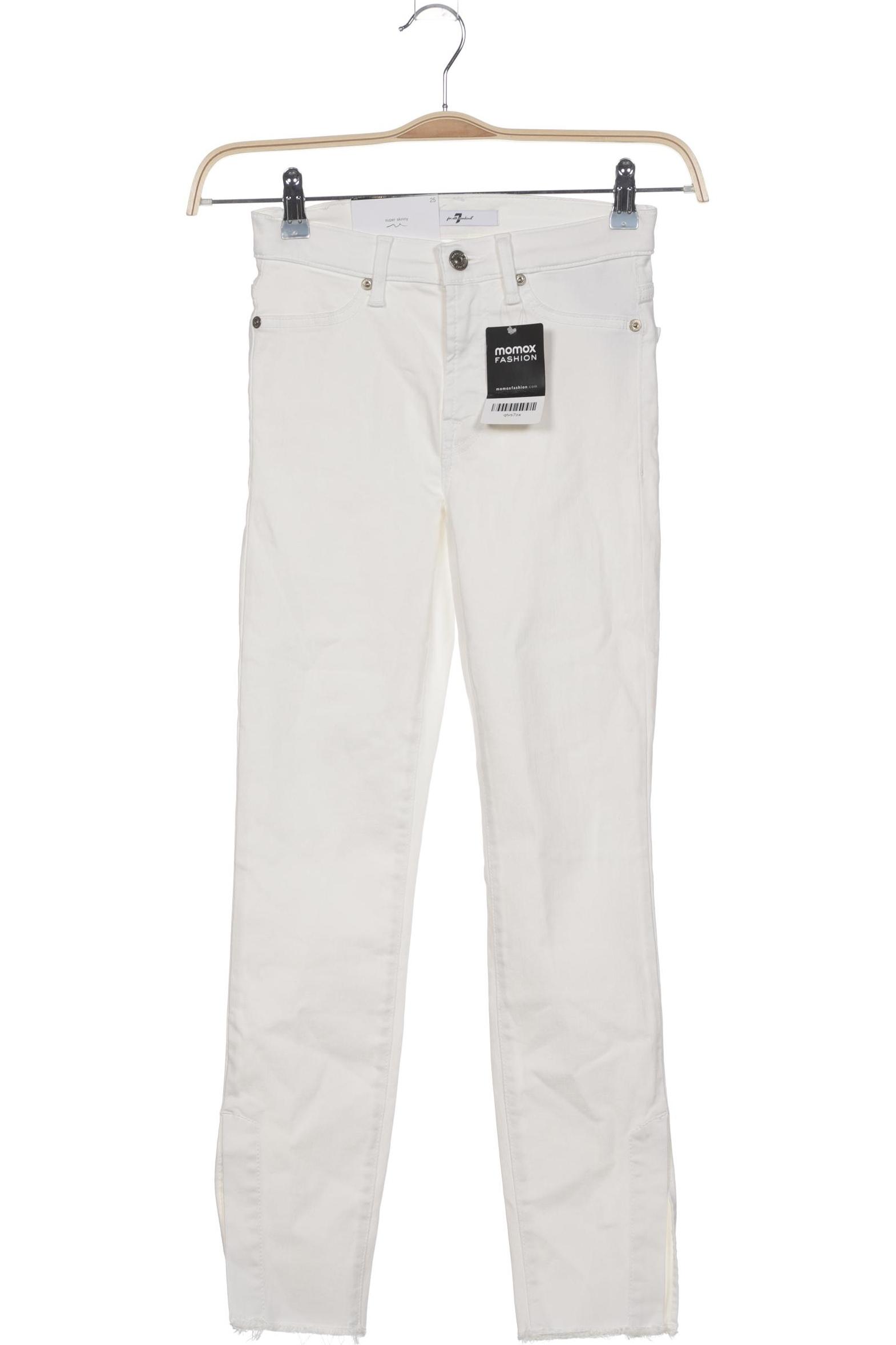 

7 for all mankind Damen Jeans, weiß, Gr. 25