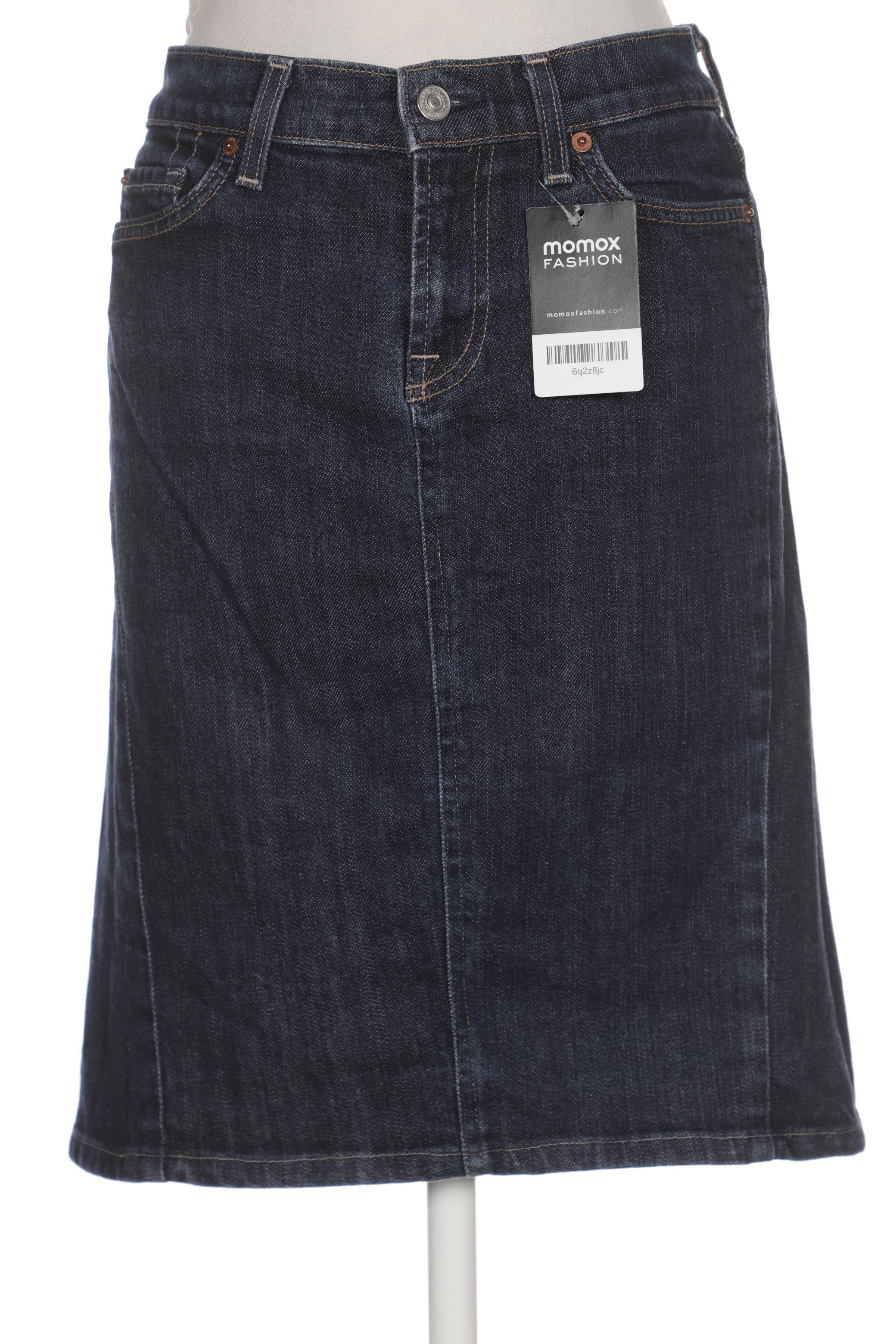 

7 for all mankind Damen Rock, marineblau, Gr. 27