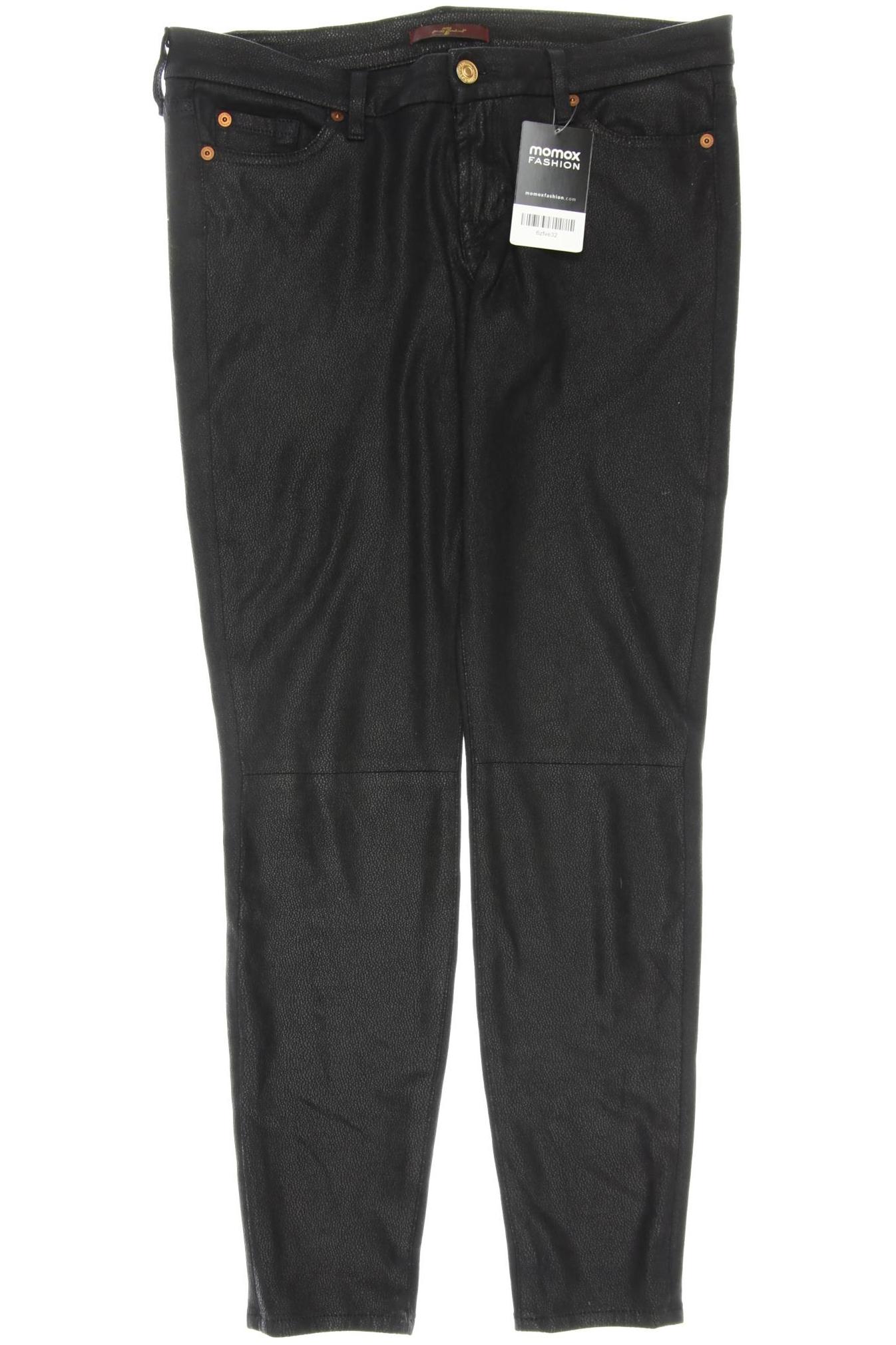 

7 for all mankind Damen Stoffhose, schwarz, Gr. 29
