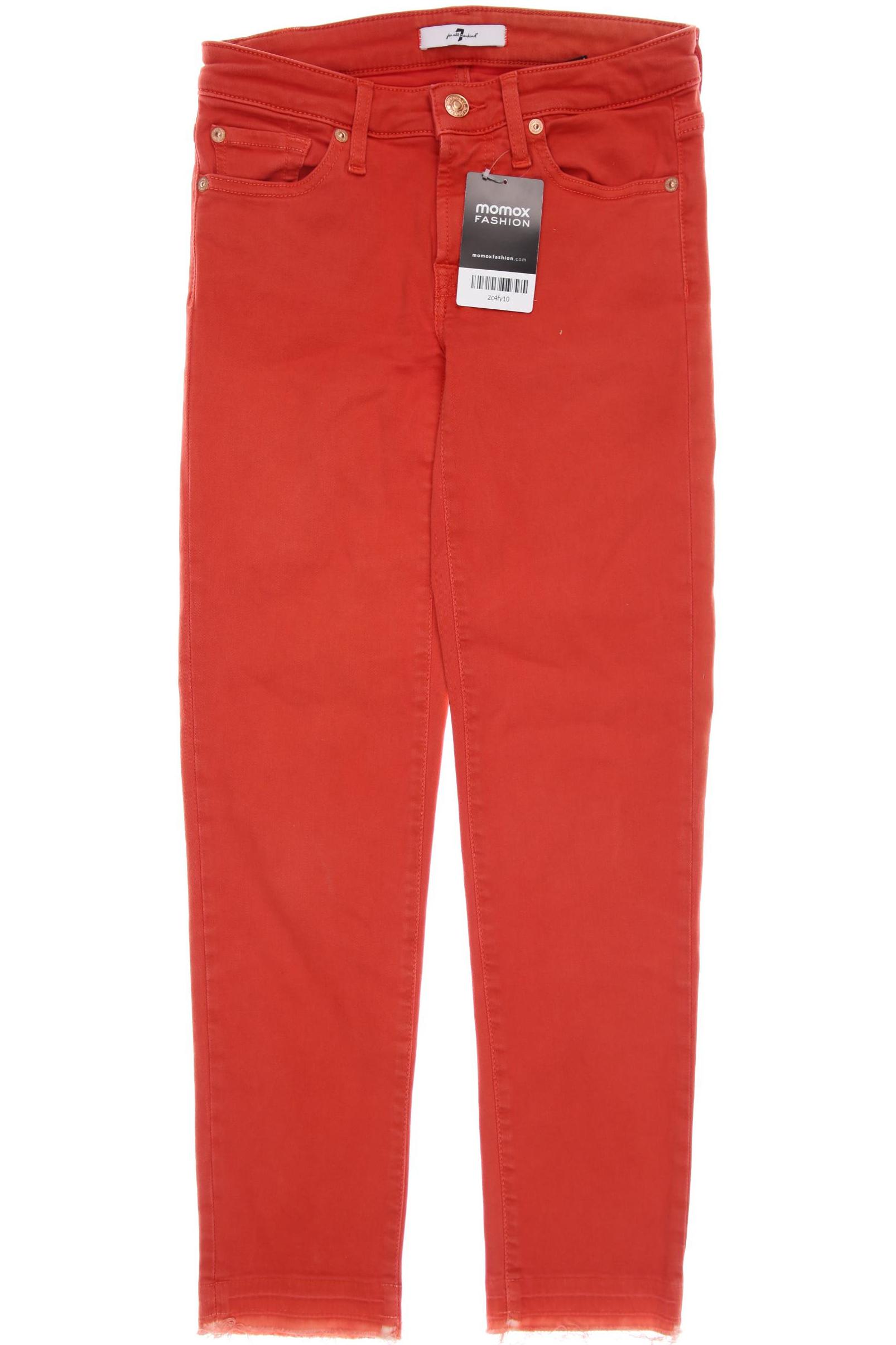 

7 for all mankind Damen Jeans, orange, Gr. 24