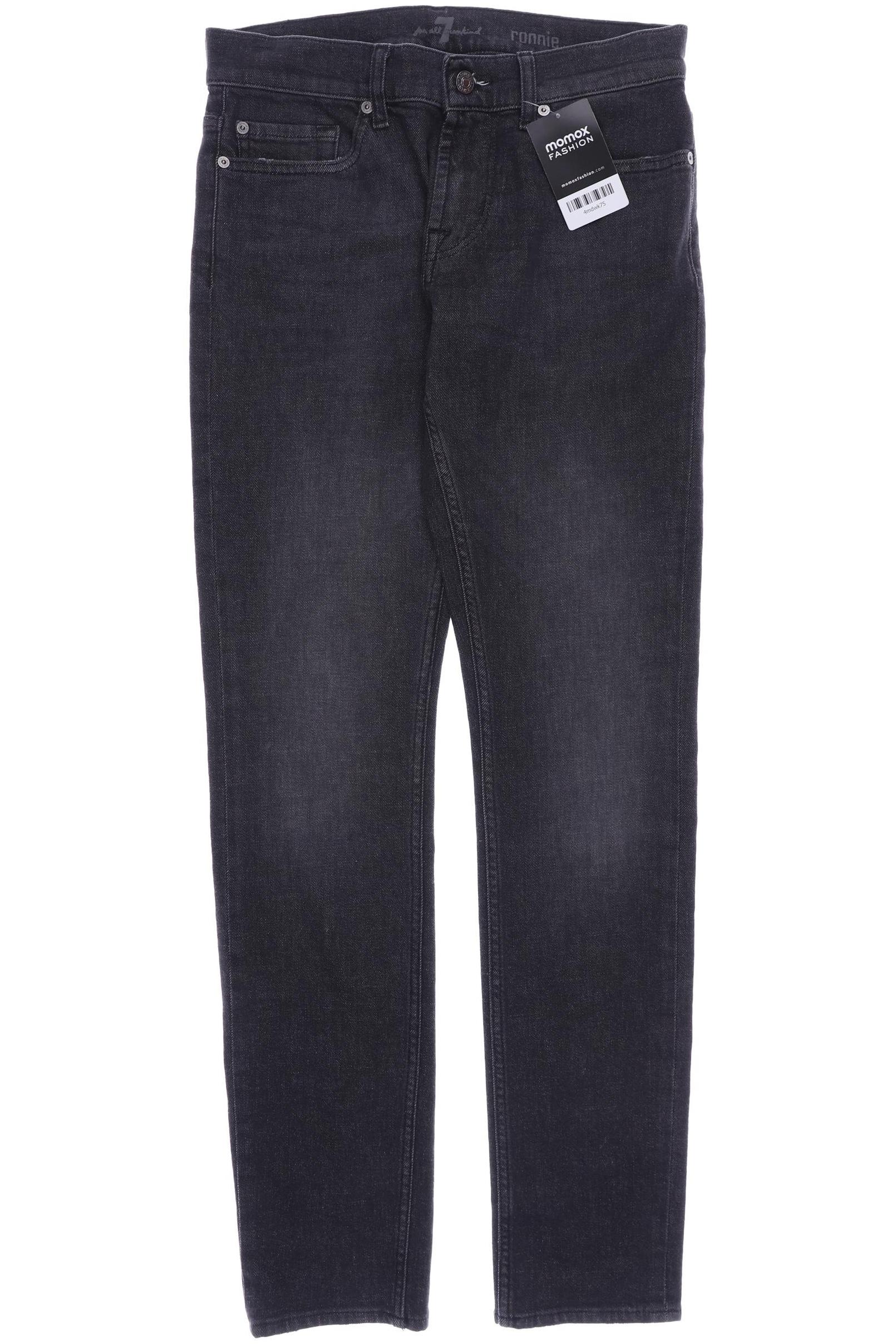 

7 for all mankind Herren Jeans, schwarz