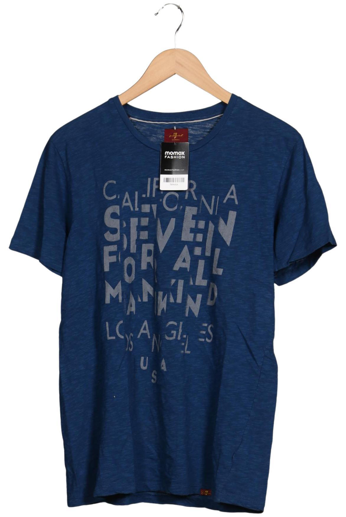 

7 for all mankind Herren T-Shirt, blau, Gr. 48