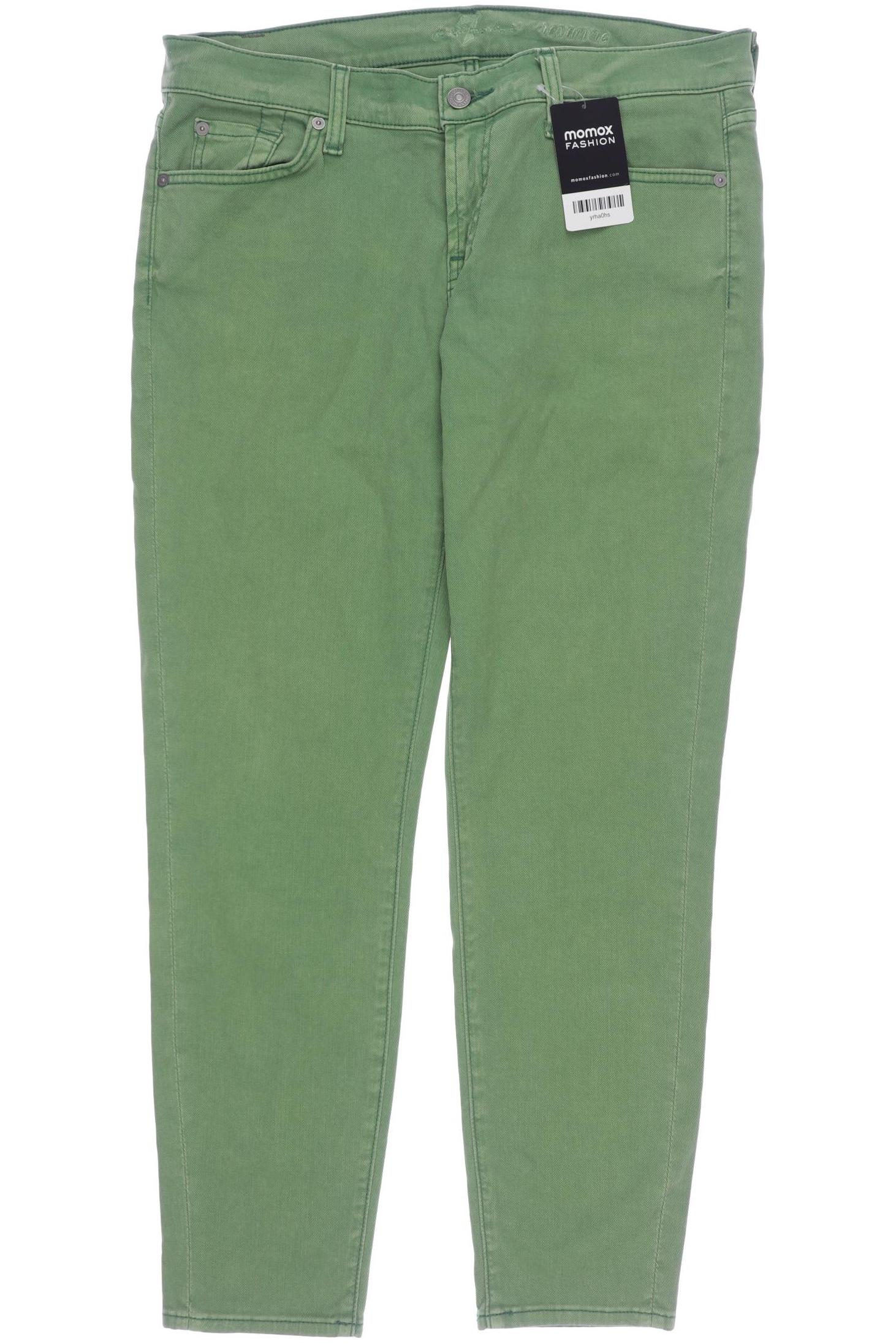

7 for all mankind Damen Jeans, grün, Gr. 30