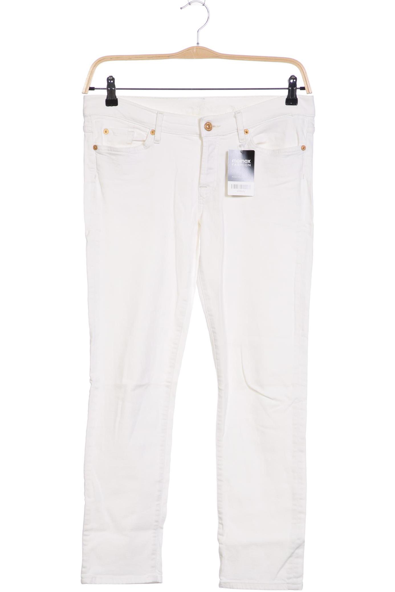 

7 for all mankind Damen Jeans, weiß