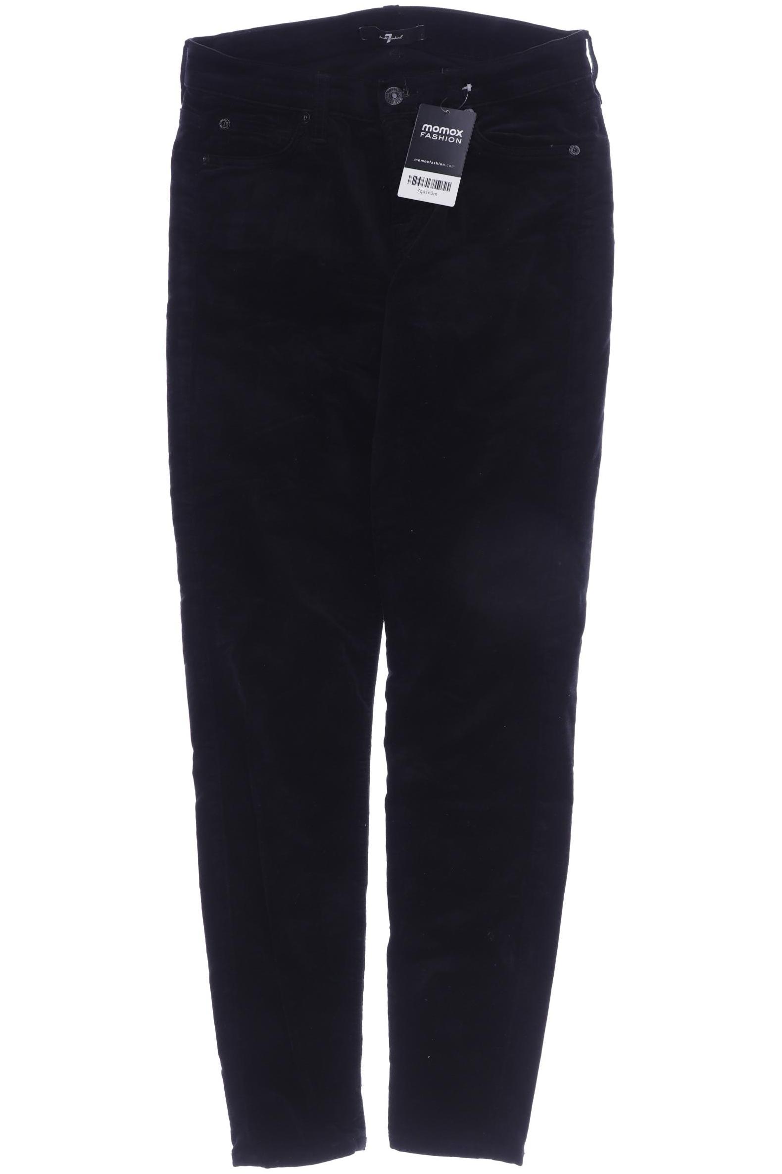 

7 for all mankind Damen Stoffhose, schwarz