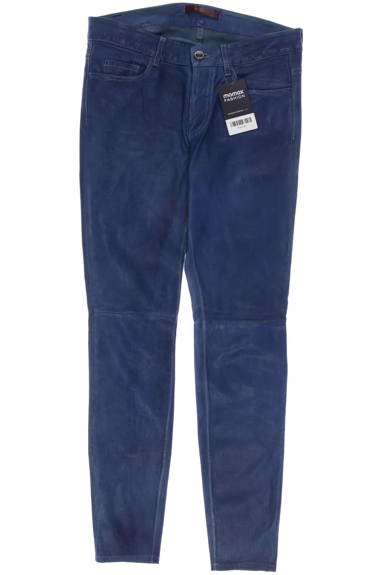 

7 for all mankind Damen Stoffhose, blau