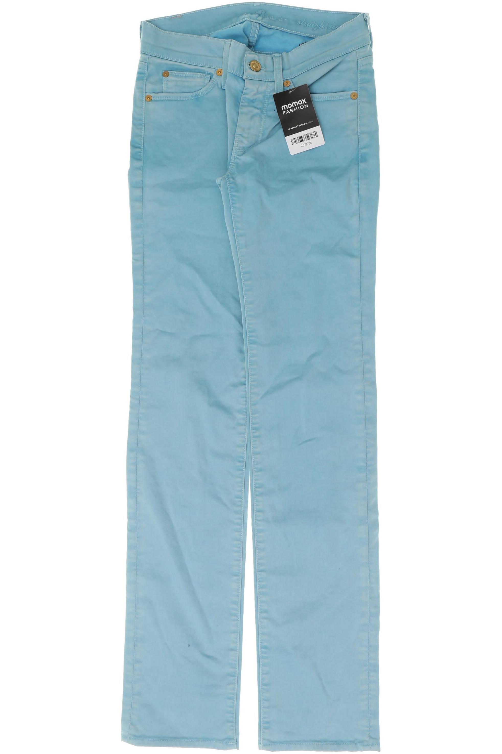 

7 for all mankind Damen Stoffhose, türkis, Gr. 24