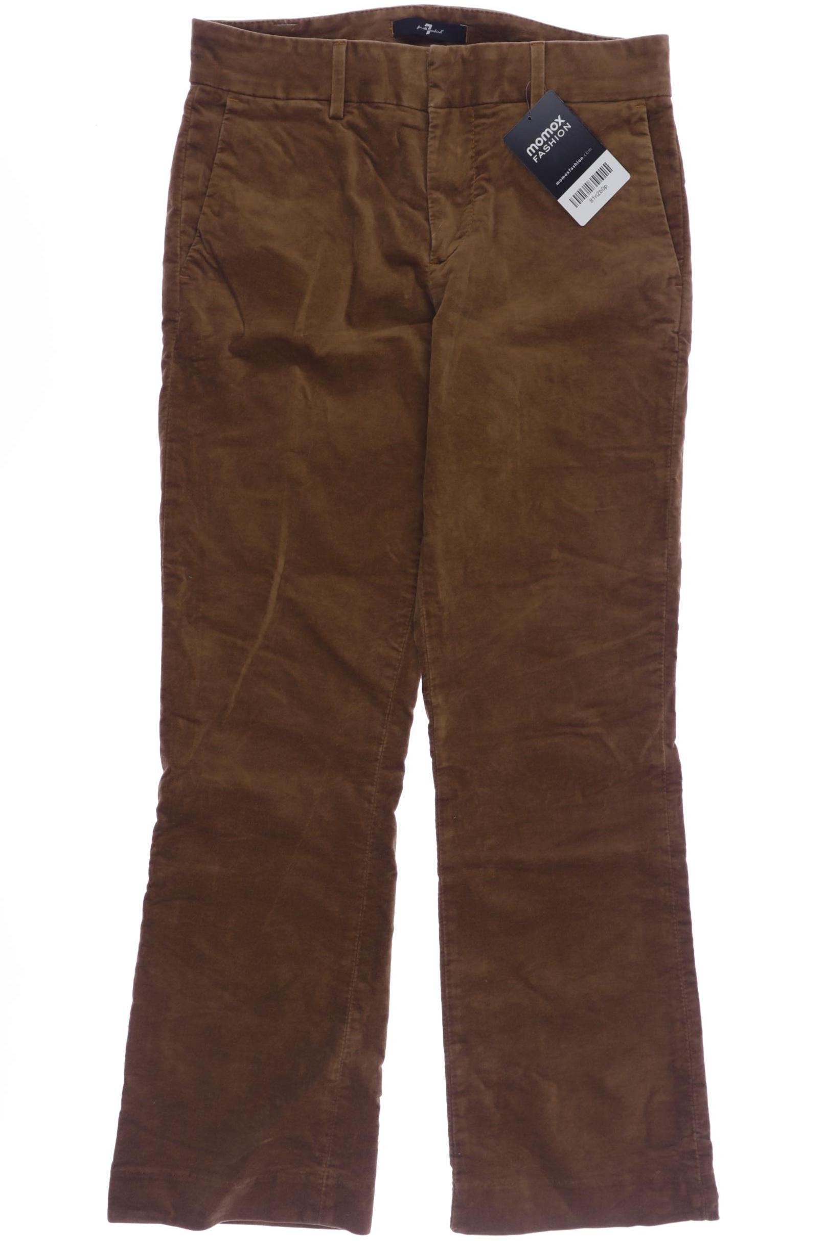 

7 for all mankind Damen Stoffhose, braun, Gr. 25