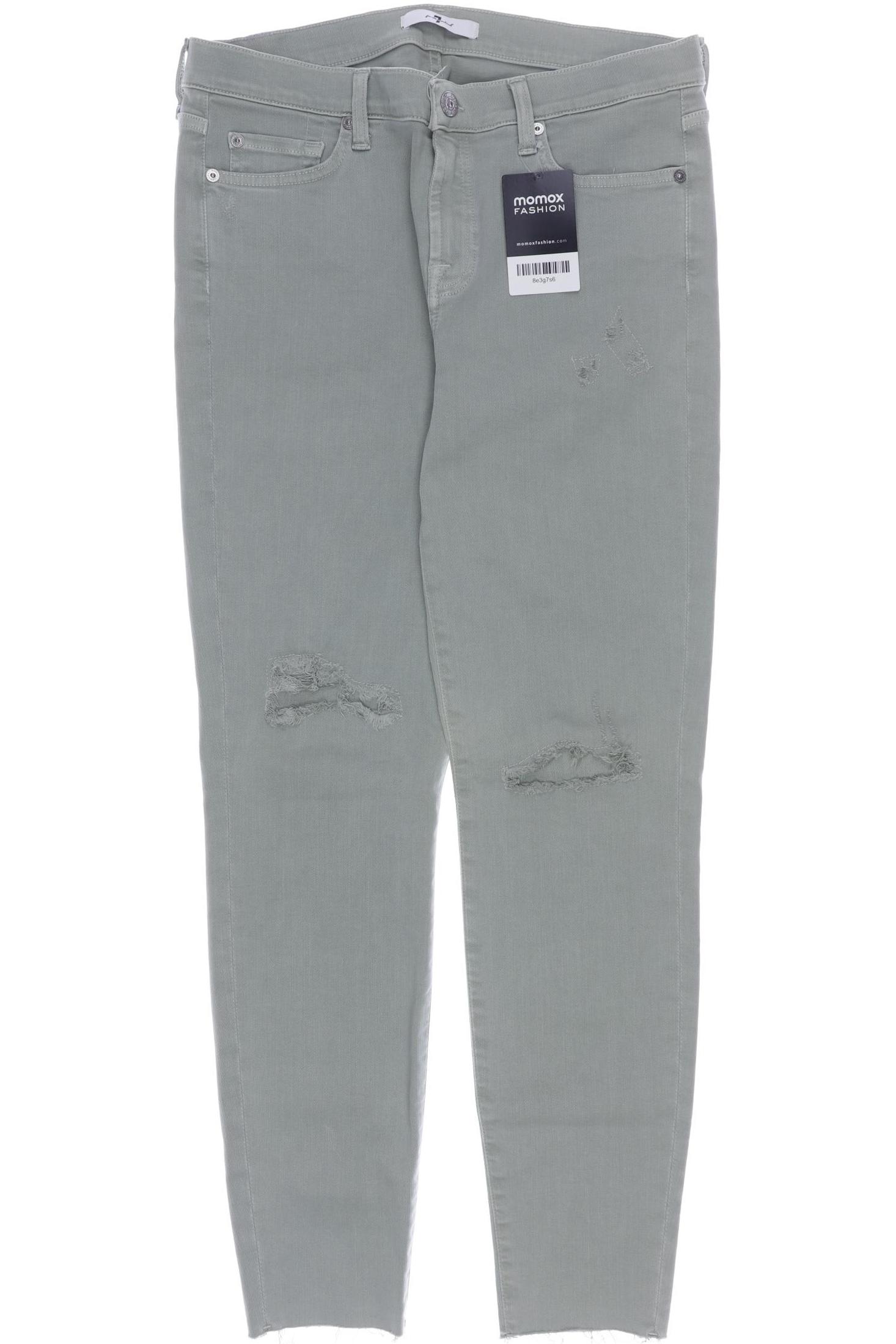

7 for all mankind Damen Jeans, grün
