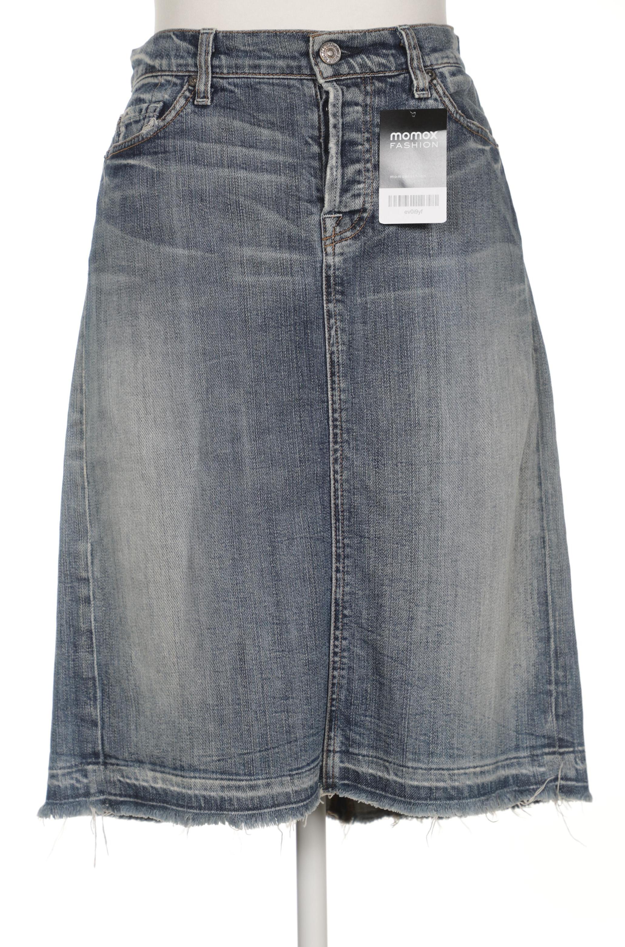 

7 for all mankind Damen Rock, blau, Gr. 40