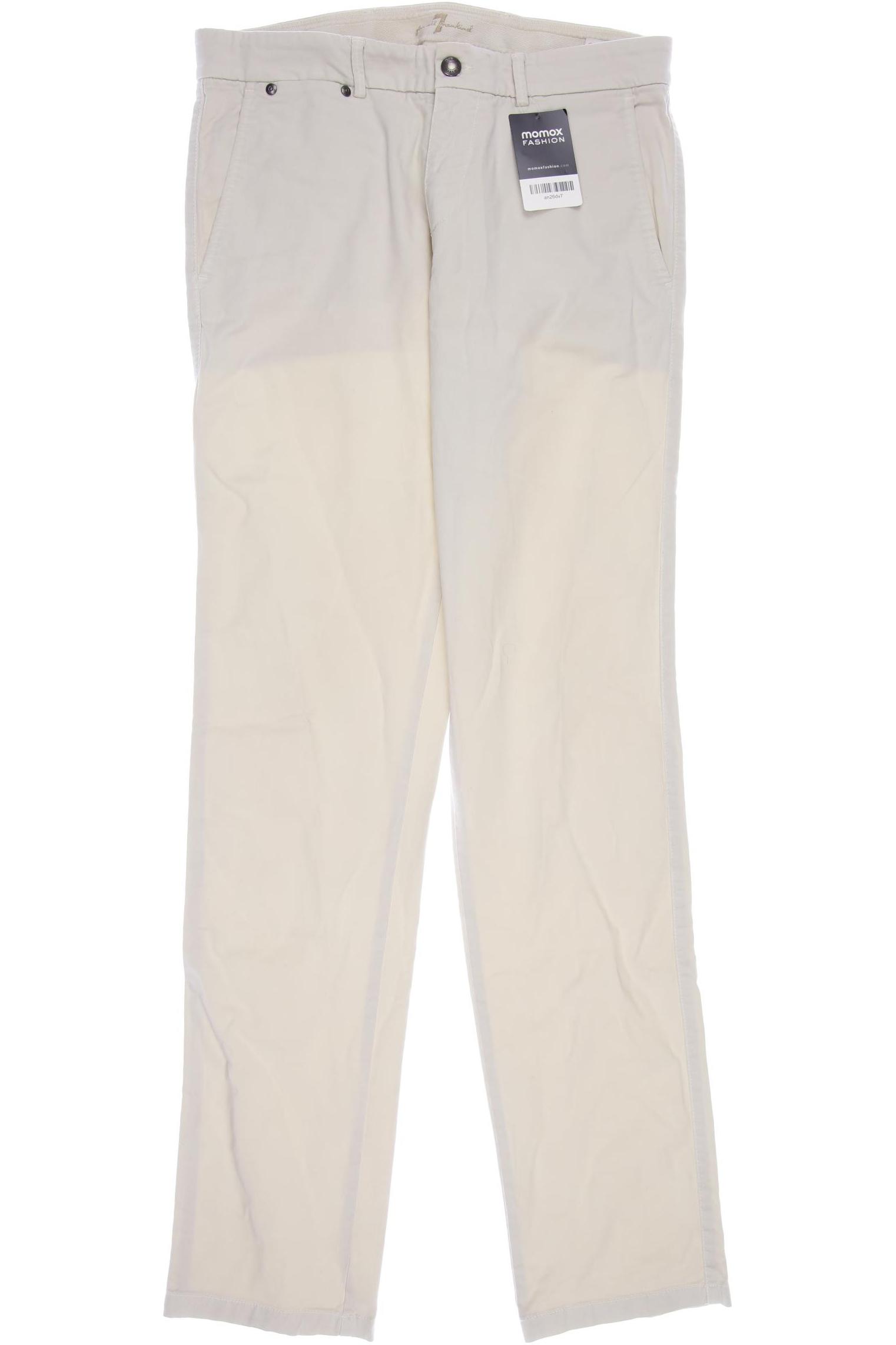 

7 for all mankind Herren Stoffhose, cremeweiß, Gr. 30
