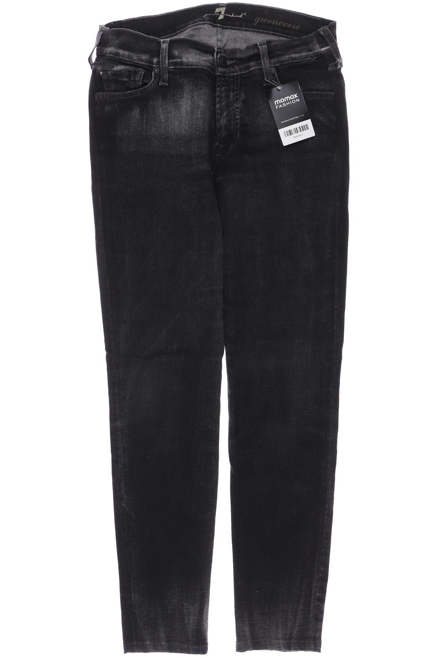 

7 for all mankind Damen Jeans, schwarz