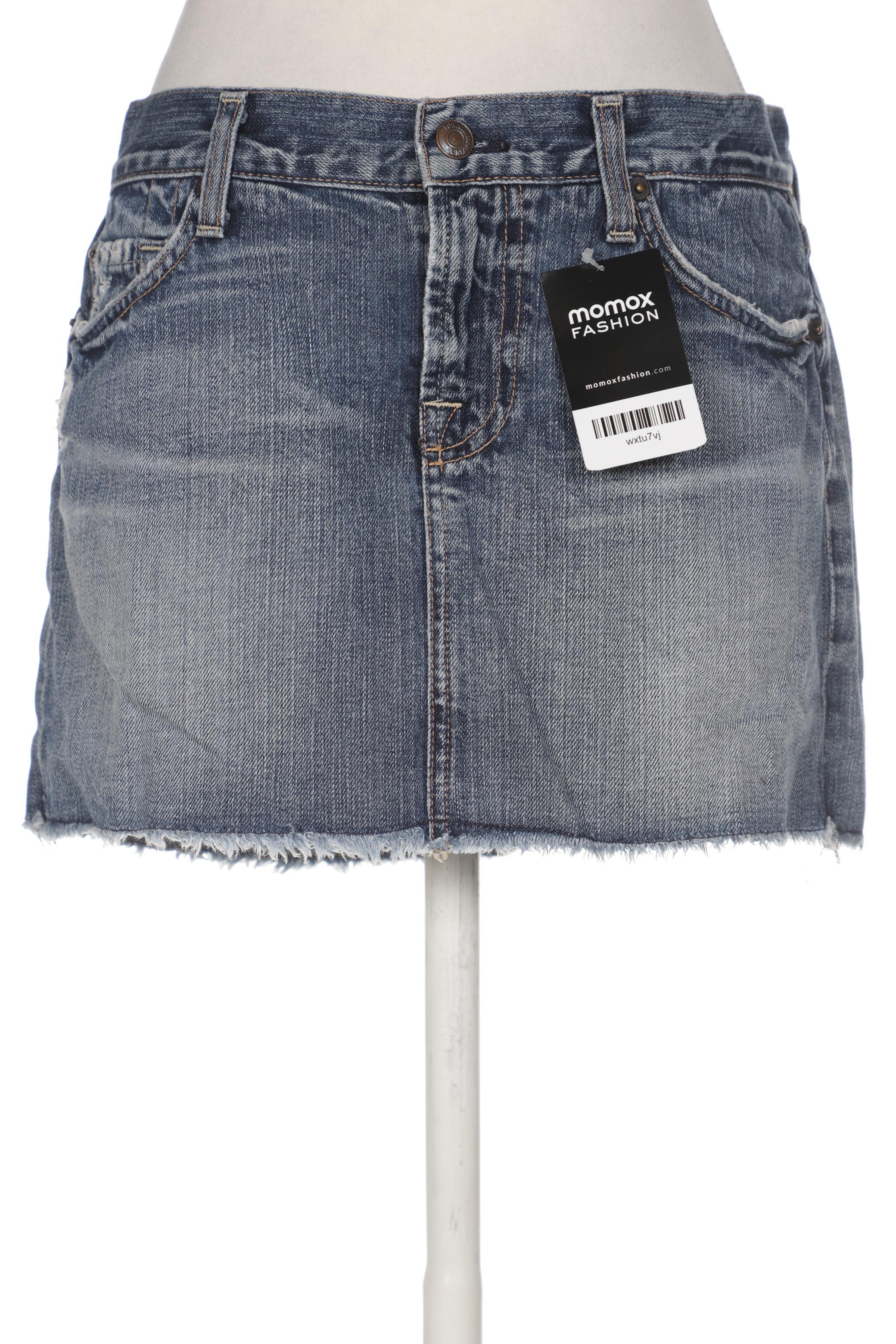 

7 for all mankind Damen Rock, blau, Gr. 30