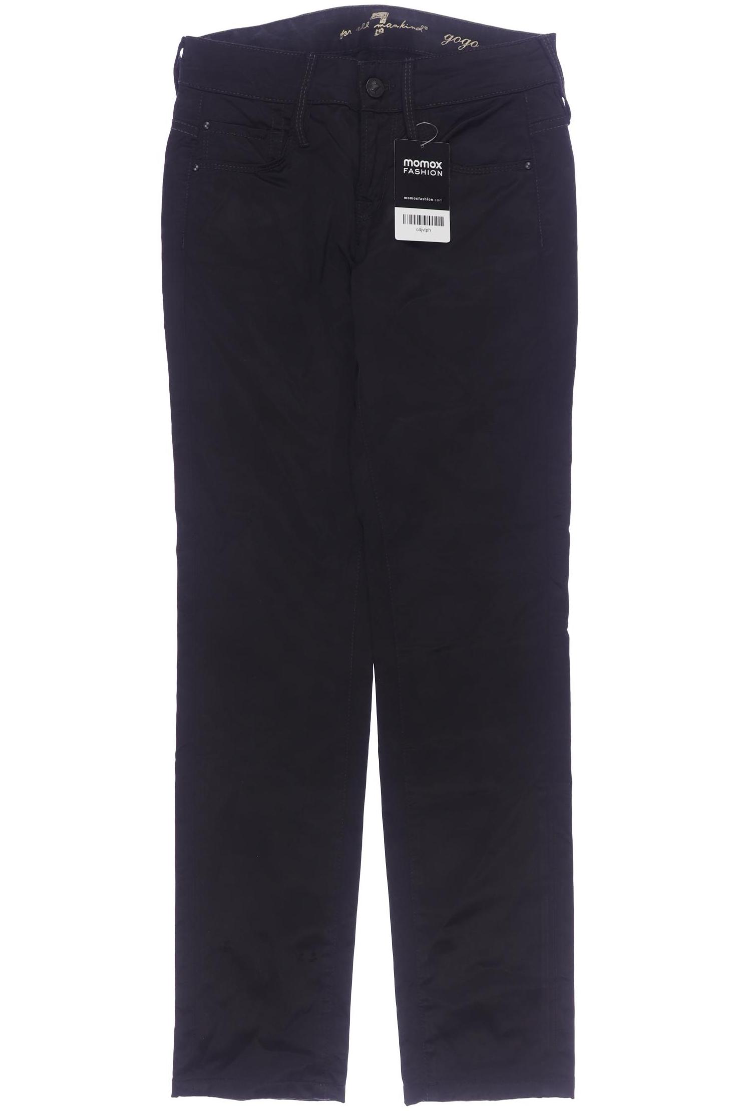 

7 for all mankind Damen Stoffhose, schwarz, Gr. 24
