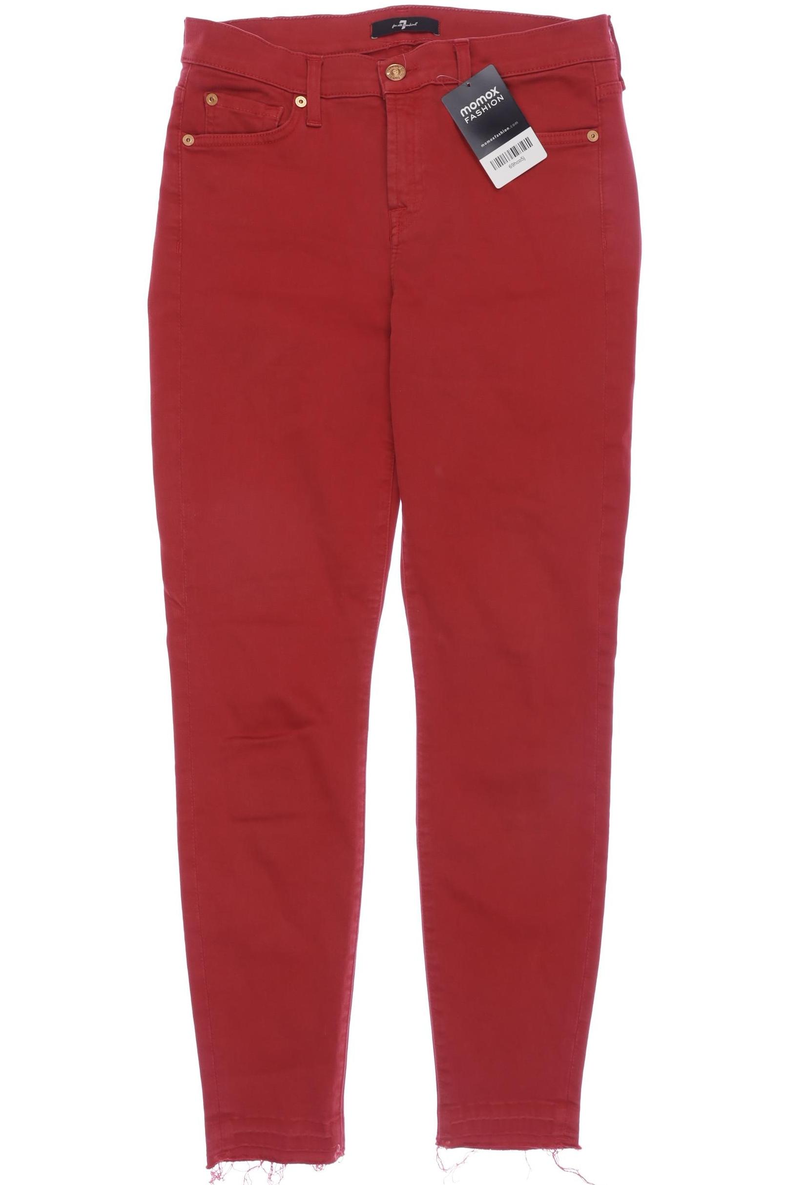 

7 for all mankind Damen Jeans, rot, Gr. 29