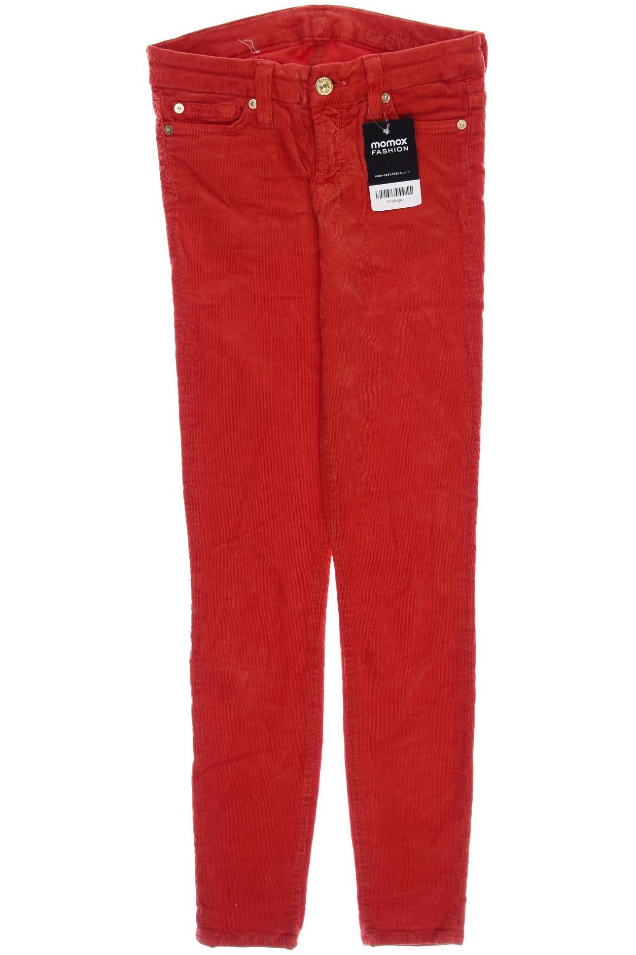 

7 for all mankind Damen Stoffhose, rot, Gr. 26