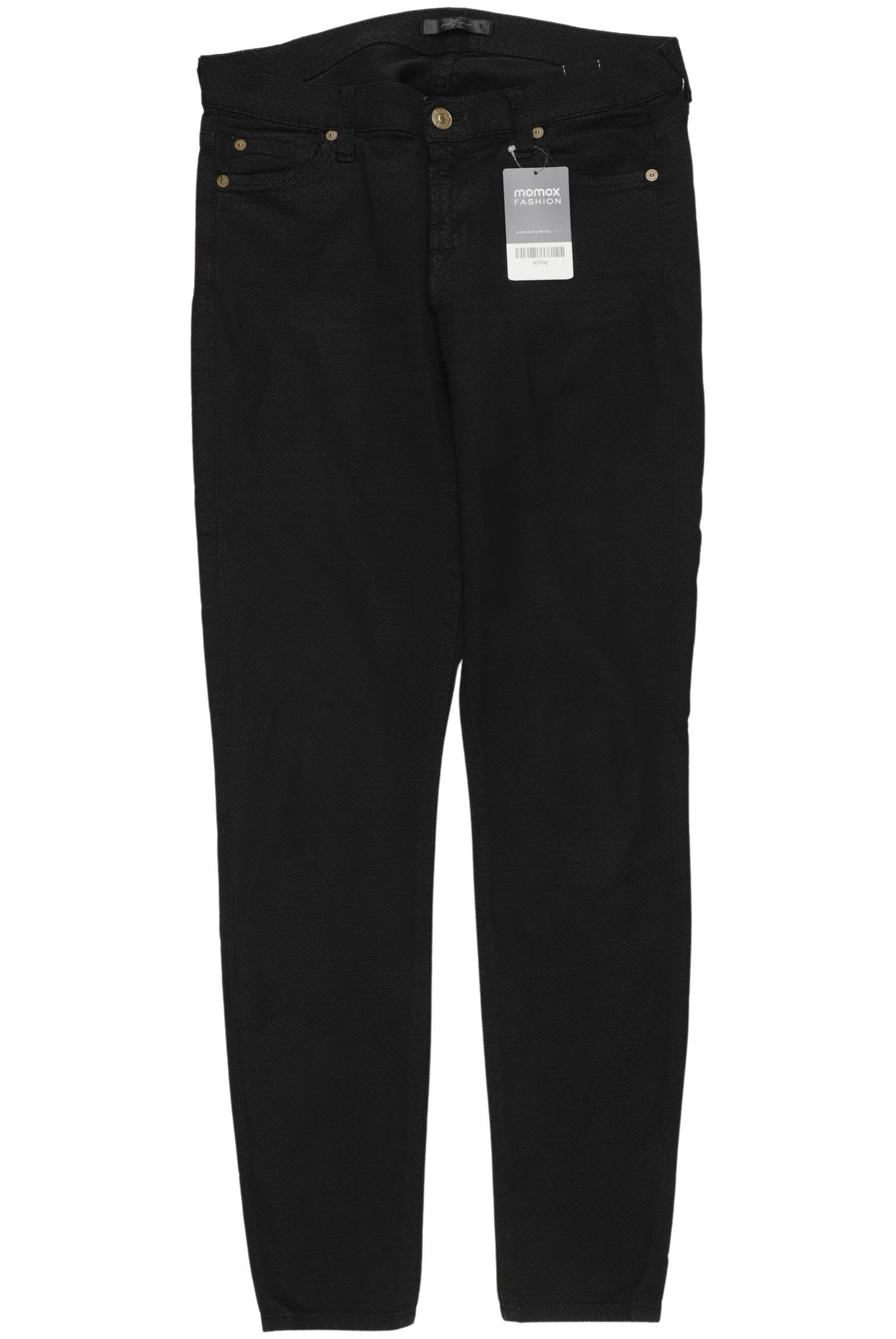 

7 for all mankind Damen Stoffhose, schwarz, Gr. 28