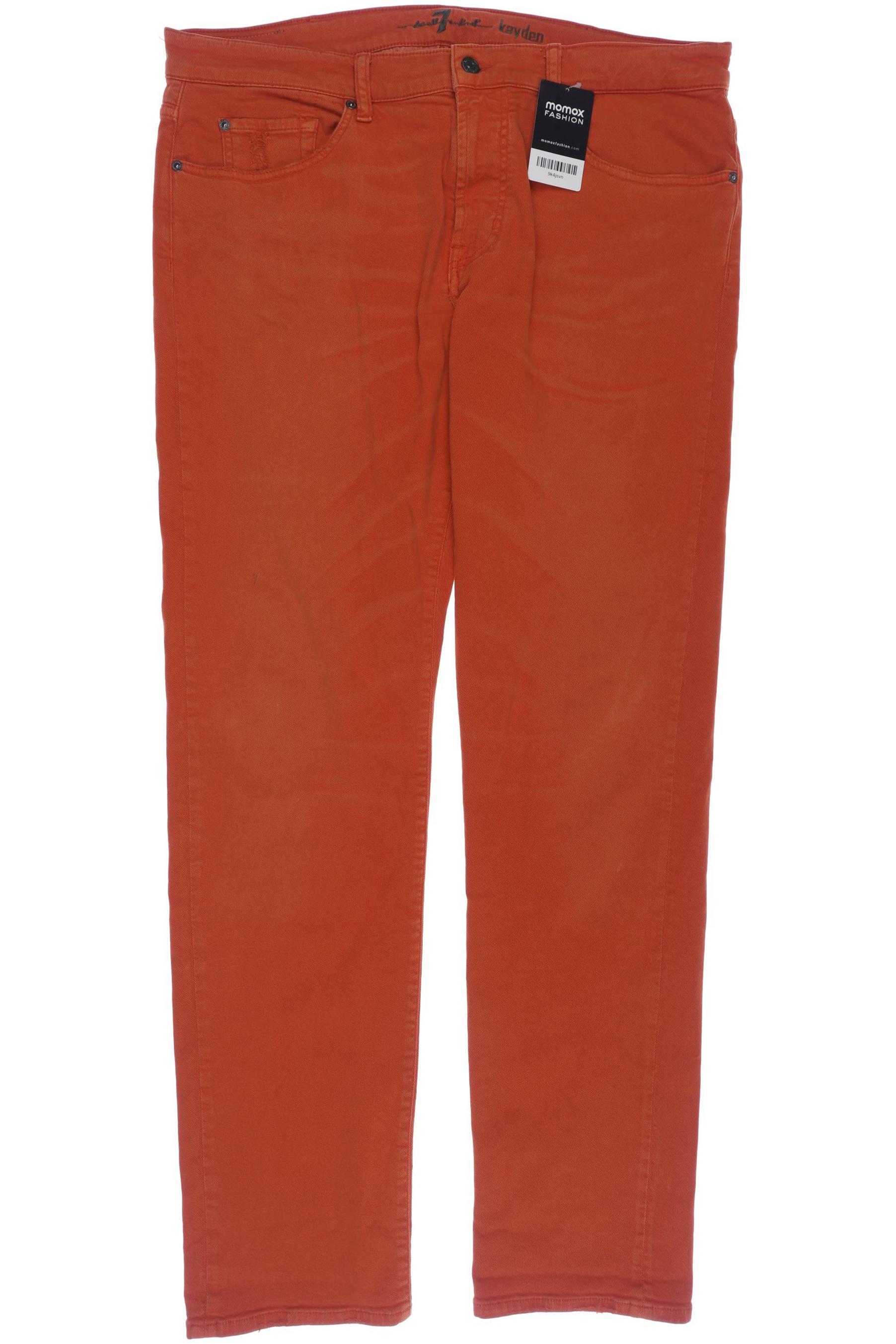 

7 for all mankind Herren Jeans, orange, Gr. 38