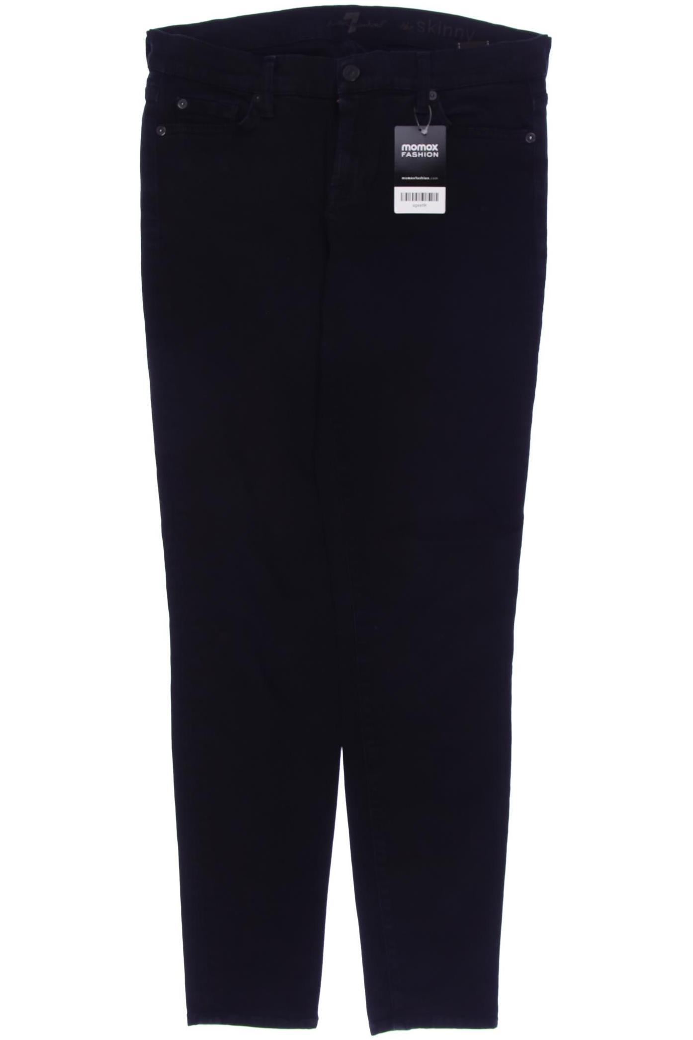 

7 for all mankind Damen Jeans, schwarz