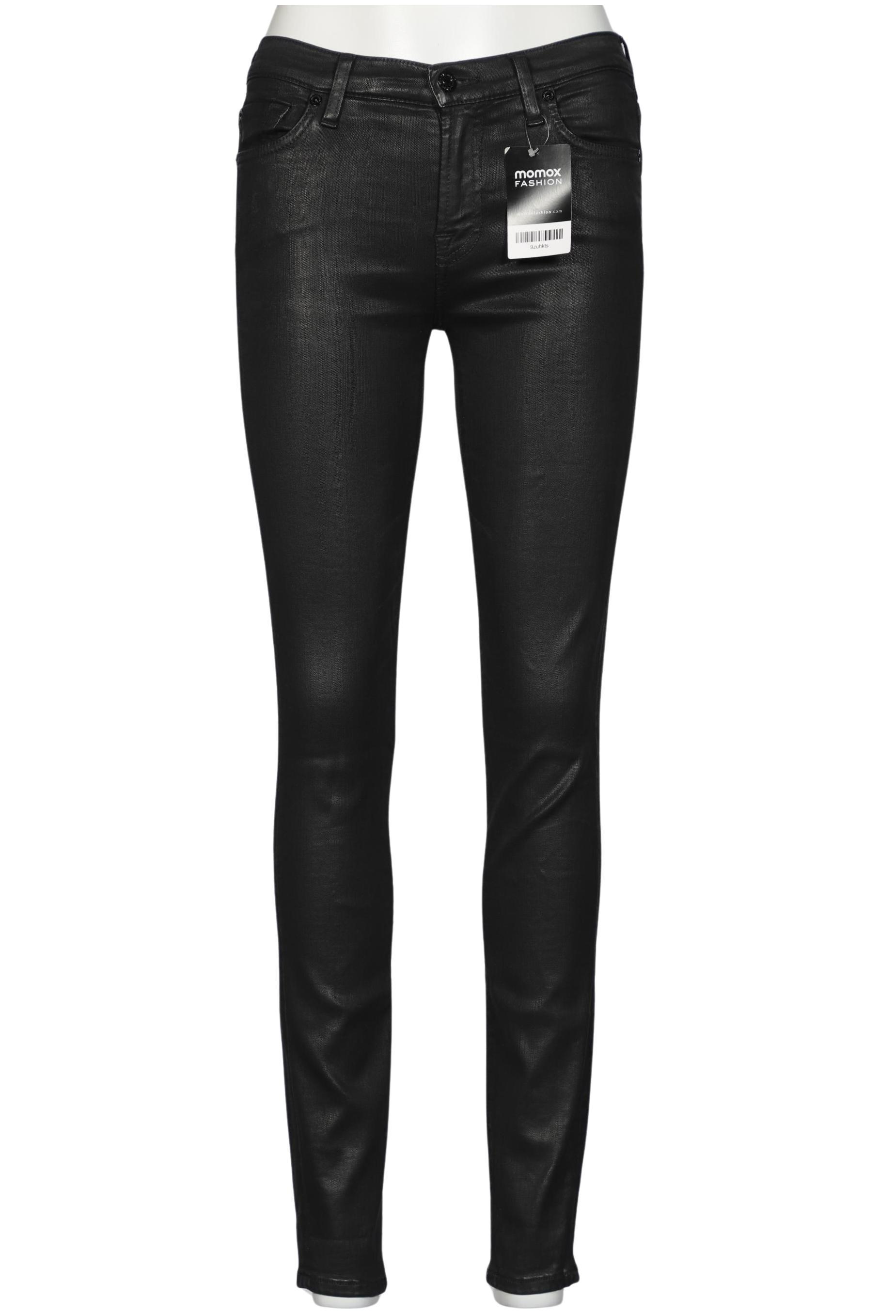 

7 for all mankind Damen Stoffhose, schwarz, Gr. 27