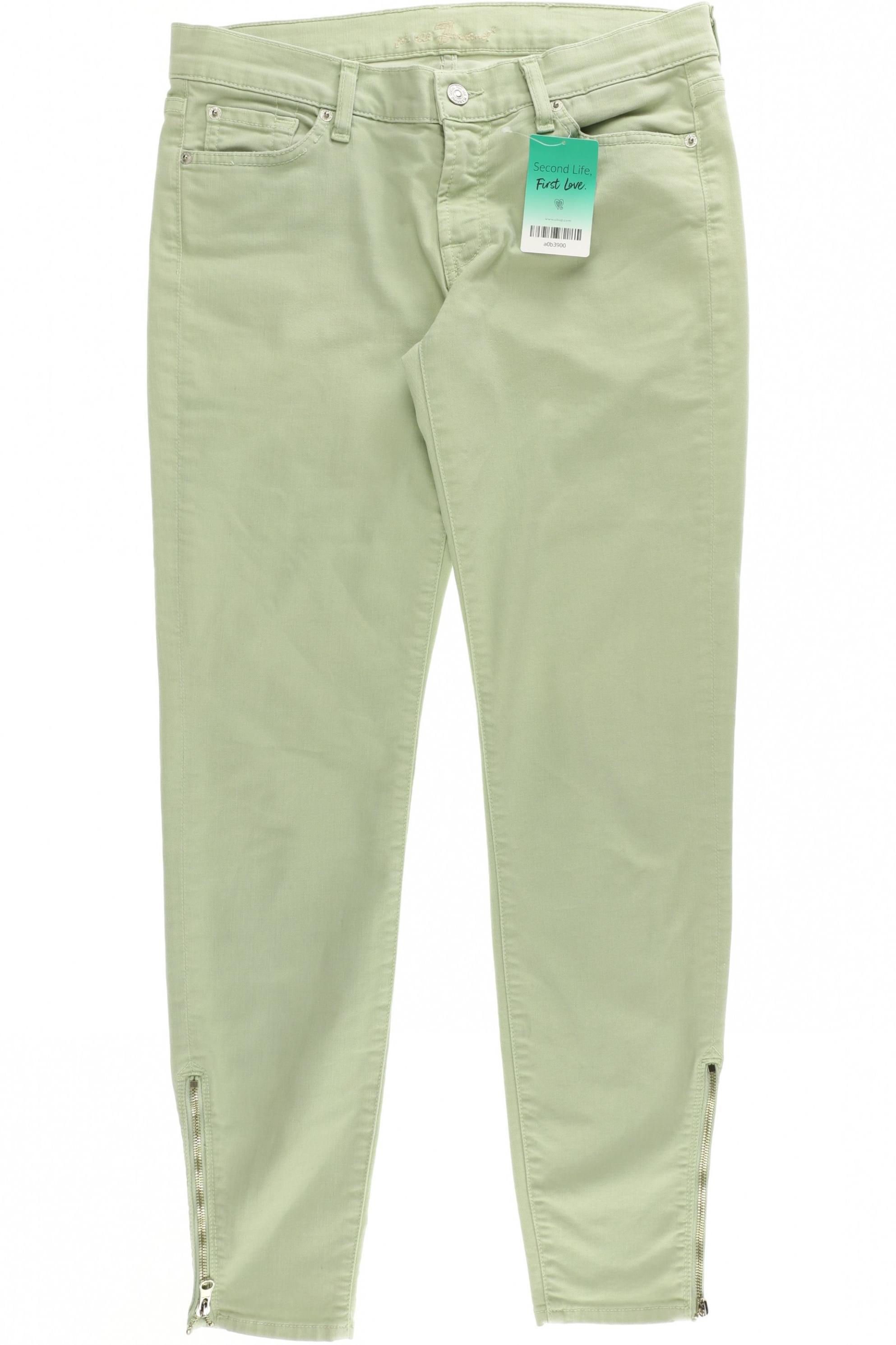 

7 for all mankind Damen Jeans, hellgrün, Gr. 29