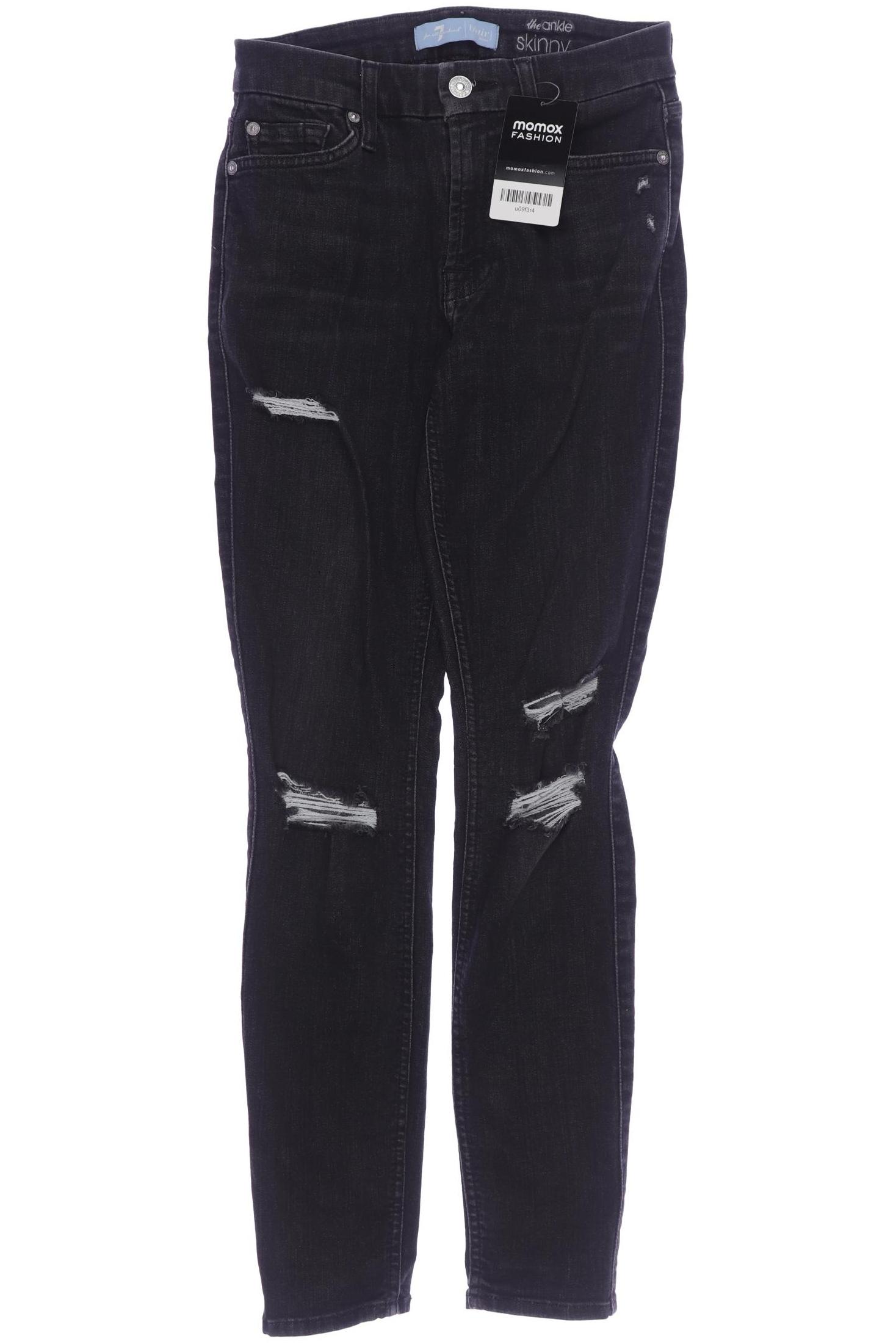 

7 for all mankind Damen Jeans, schwarz, Gr. 24