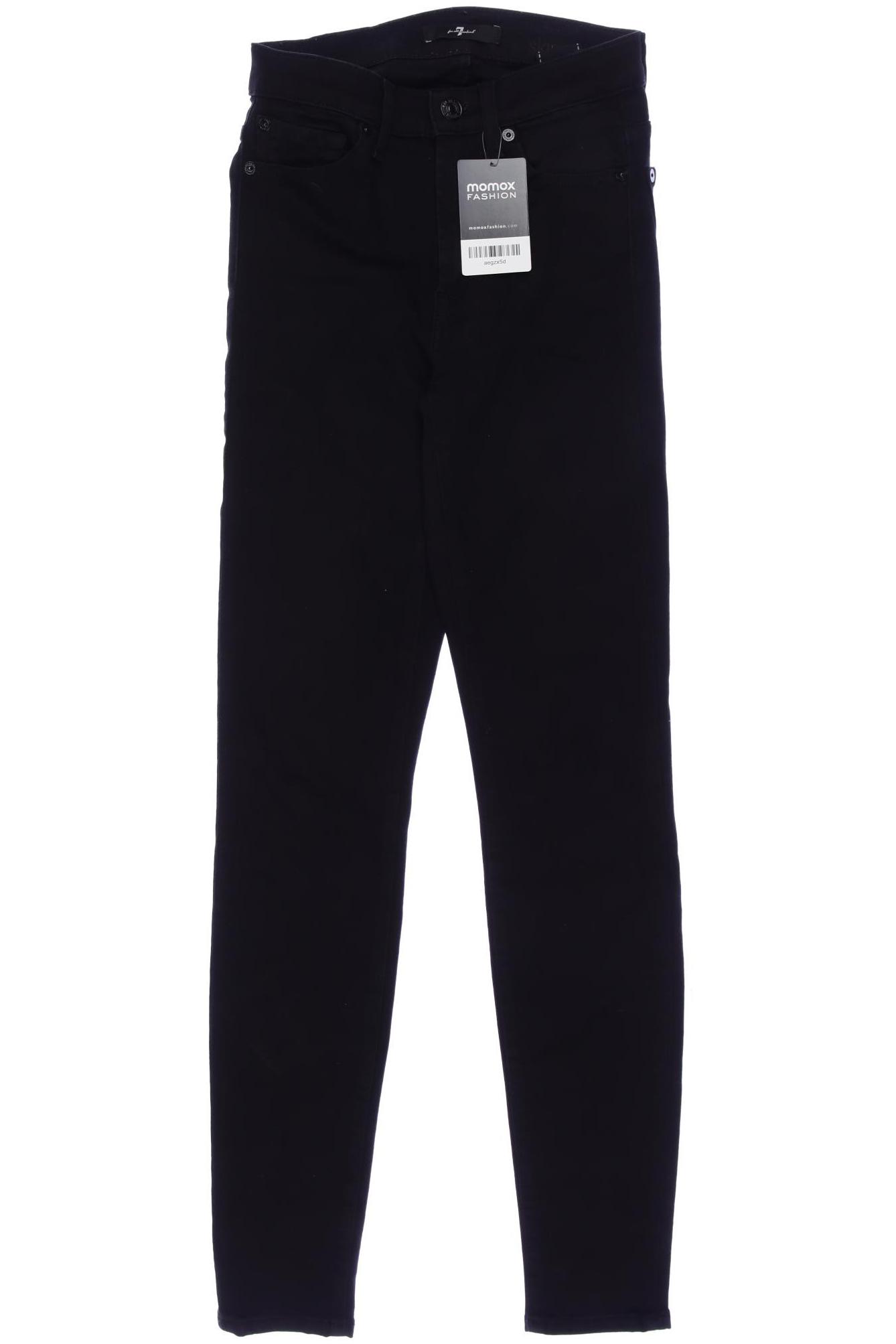 

7 for all mankind Damen Jeans, schwarz