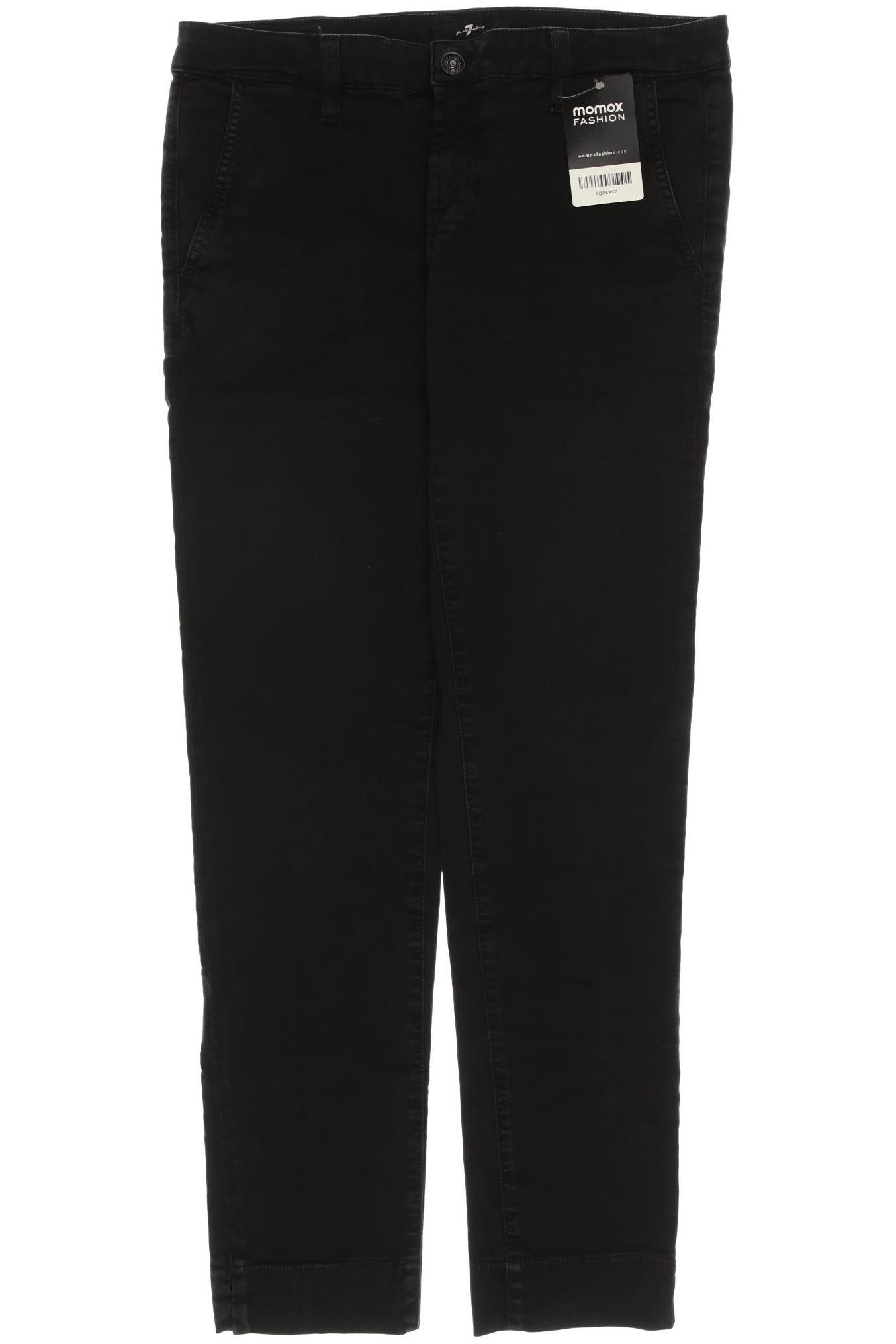 

7 for all mankind Damen Stoffhose, schwarz