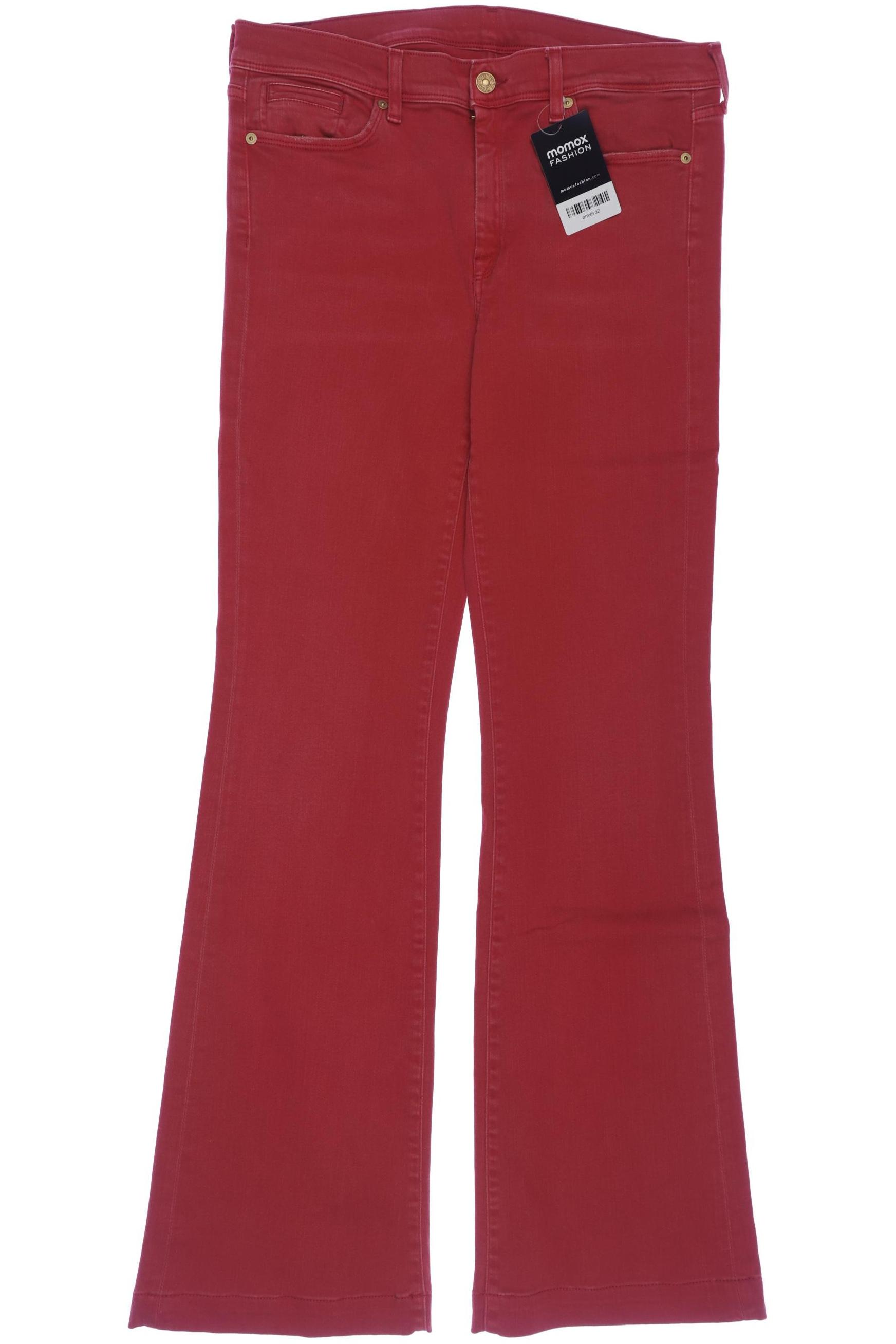

7 for all mankind Damen Jeans, rot, Gr. 31