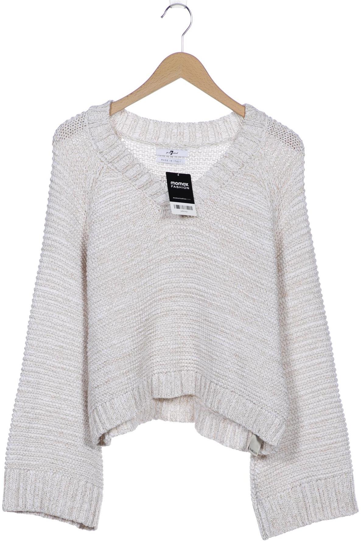 

7 for all mankind Damen Pullover, cremeweiß