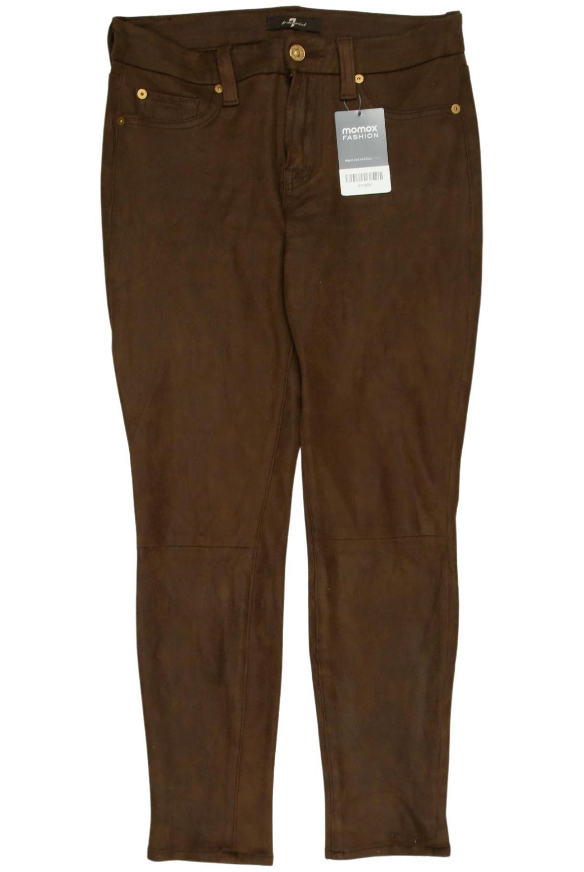 

7 for all mankind Damen Stoffhose, braun, Gr. 26