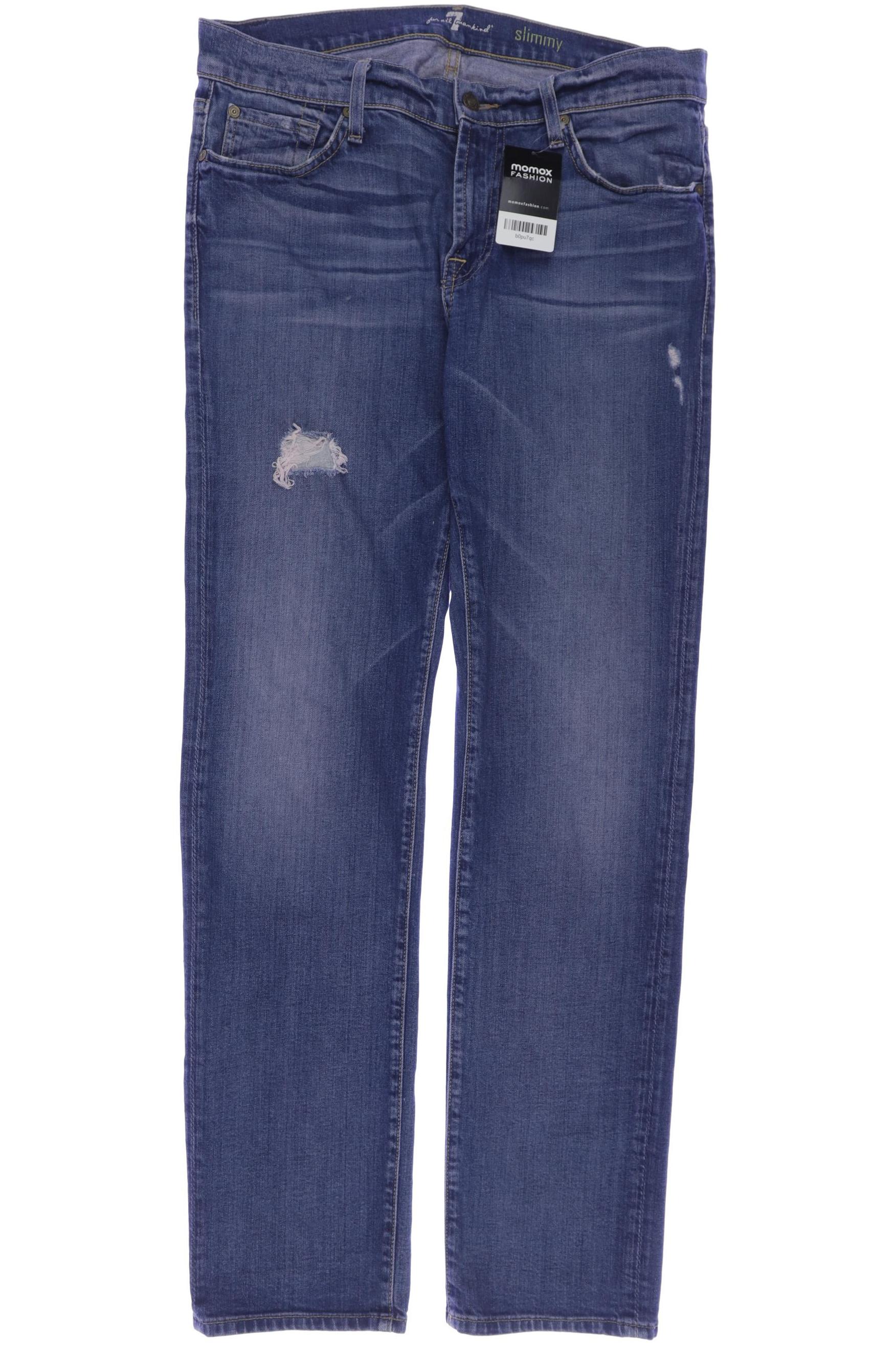 

7 for all mankind Herren Jeans, blau, Gr. 34