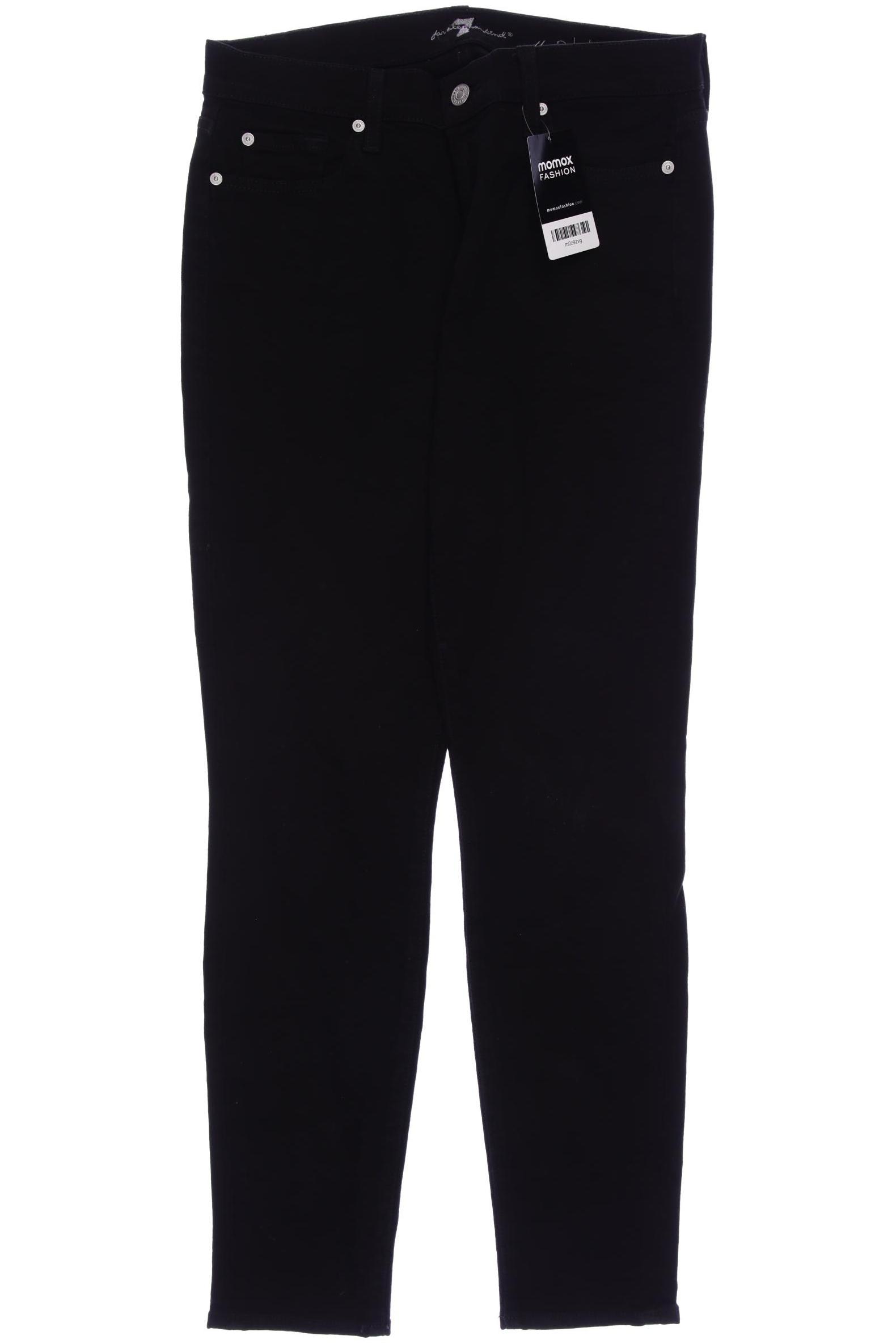 

7 for all mankind Damen Jeans, schwarz