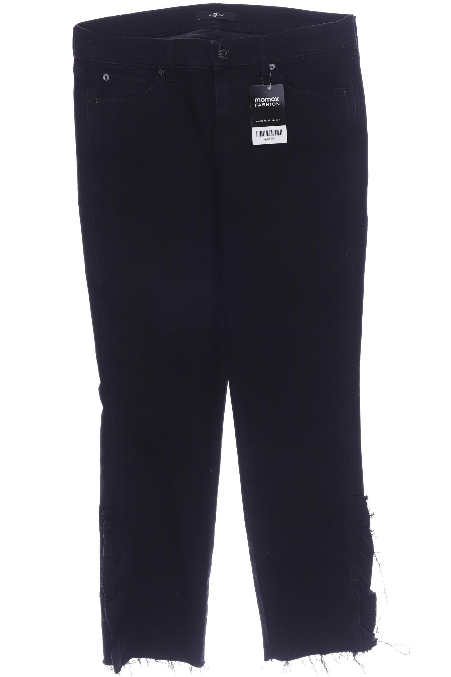 

7 for all mankind Damen Jeans, schwarz, Gr. 30