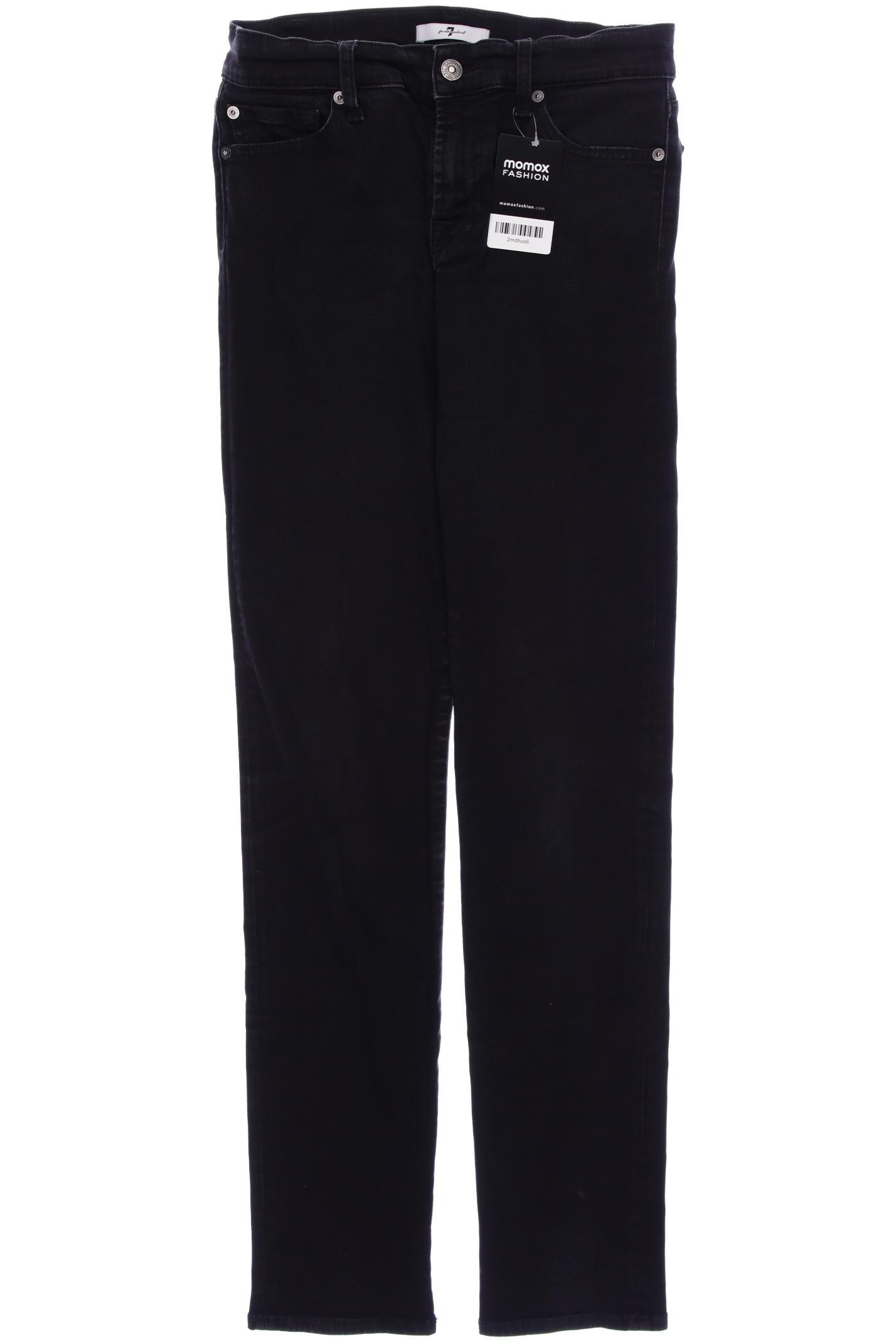 

7 for all mankind Damen Jeans, schwarz