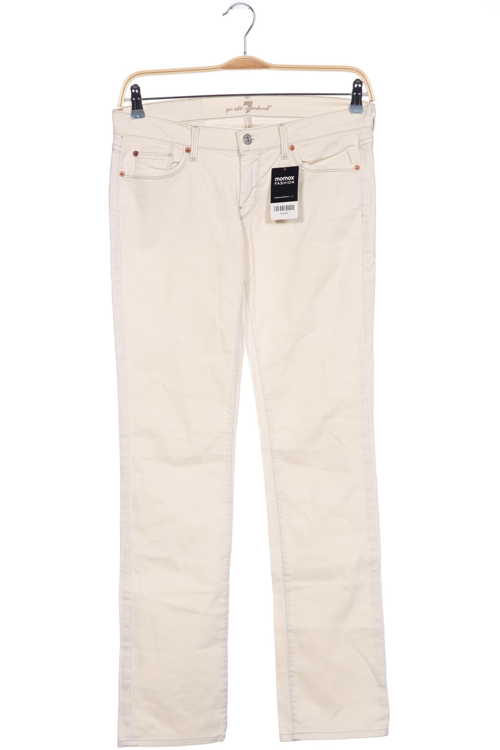 

7 for all mankind Damen Jeans, cremeweiß, Gr. 29