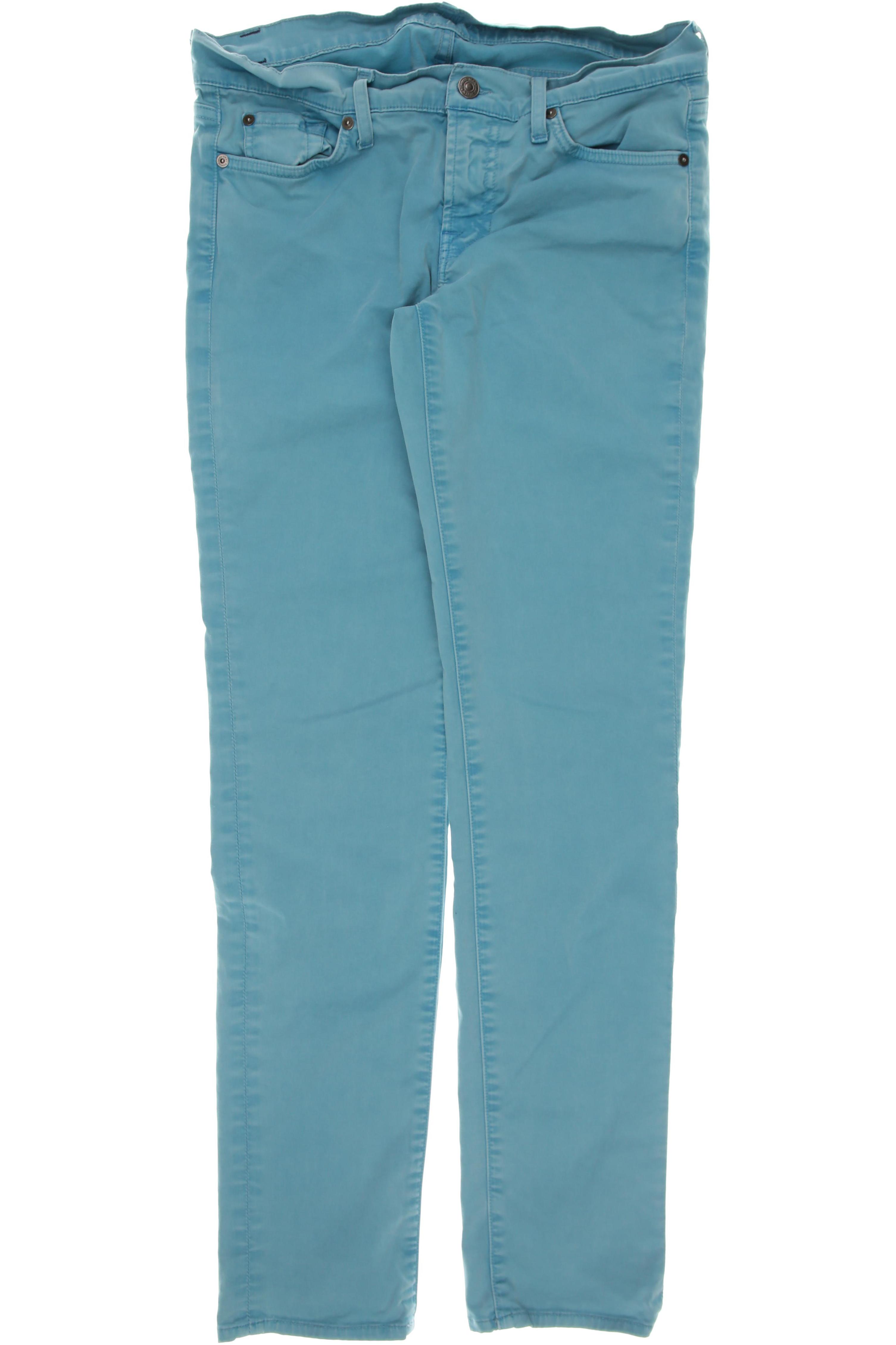 

7 for all mankind Damen Stoffhose, türkis, Gr. 30