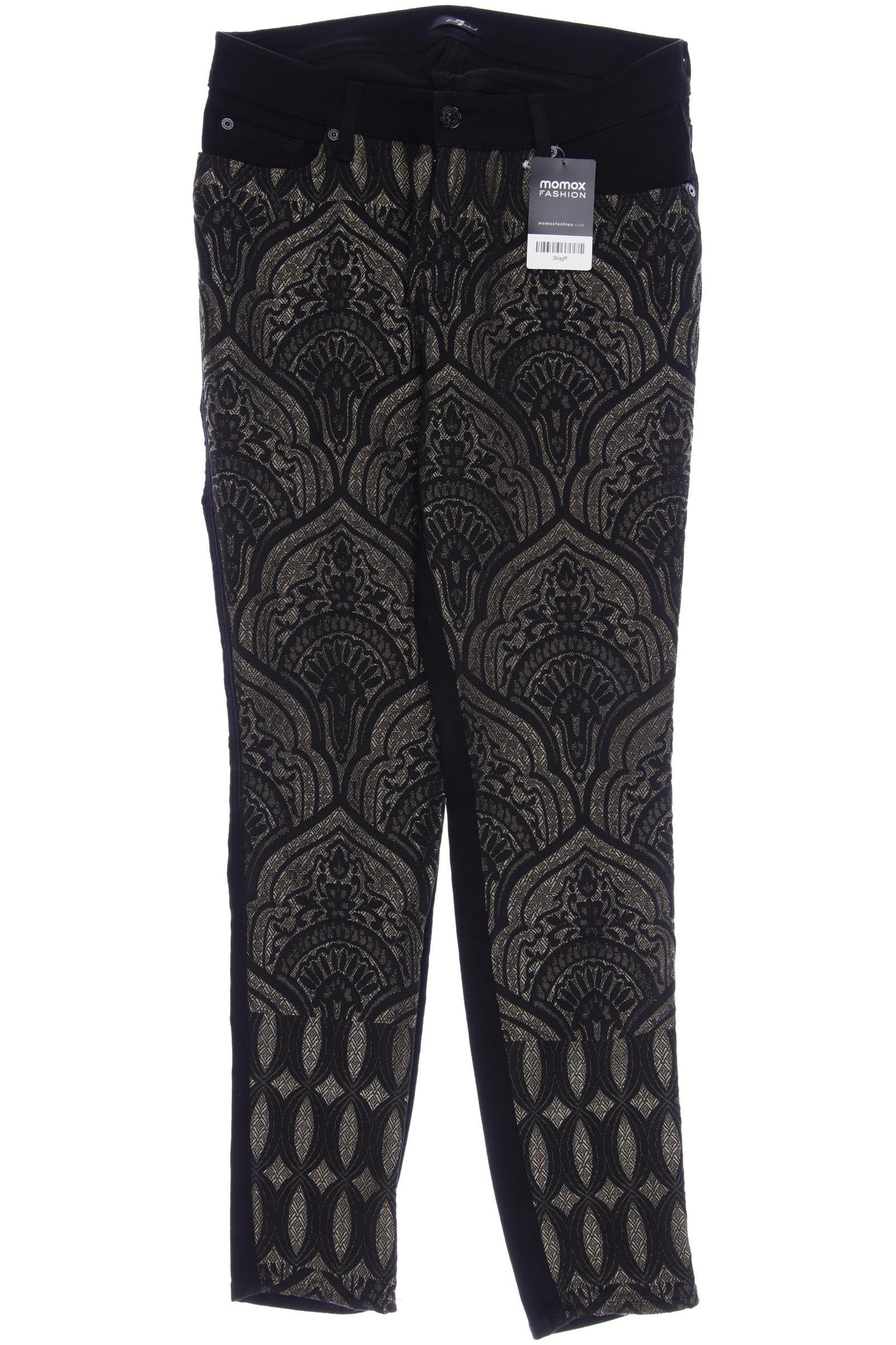 

7 for all mankind Damen Stoffhose, schwarz