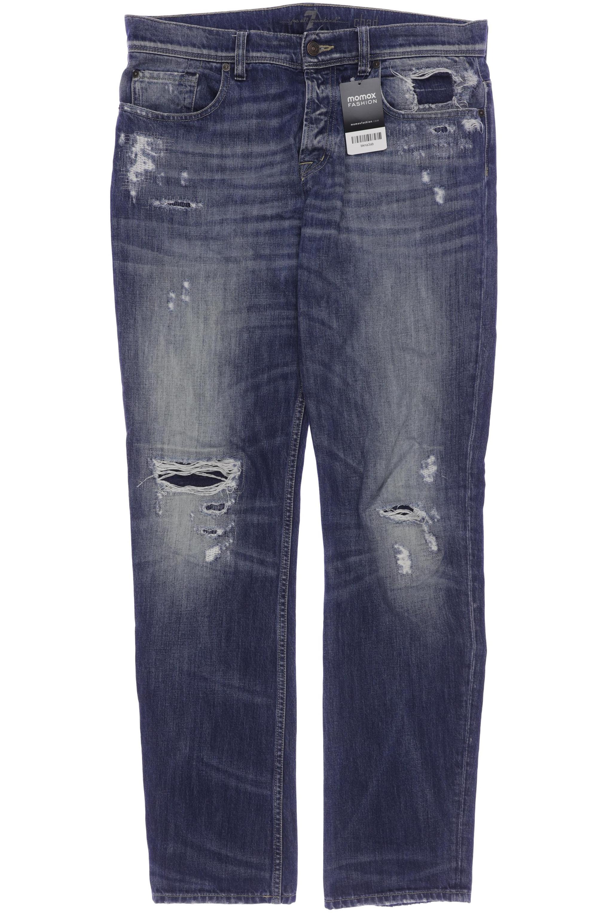 

7 for all mankind Herren Jeans, blau, Gr. 34