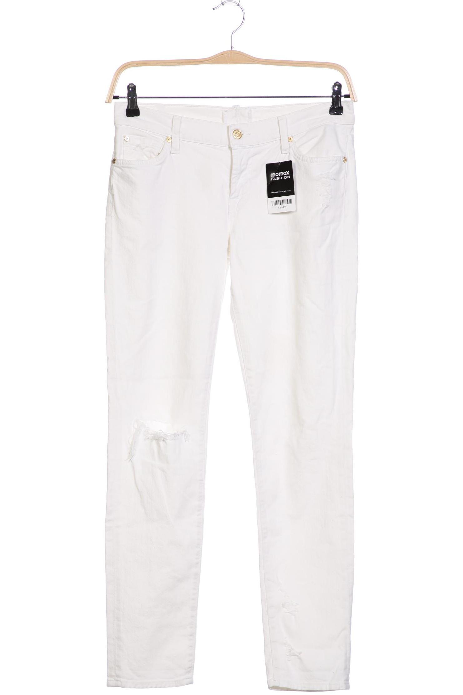 

7 for all mankind Damen Jeans, weiß
