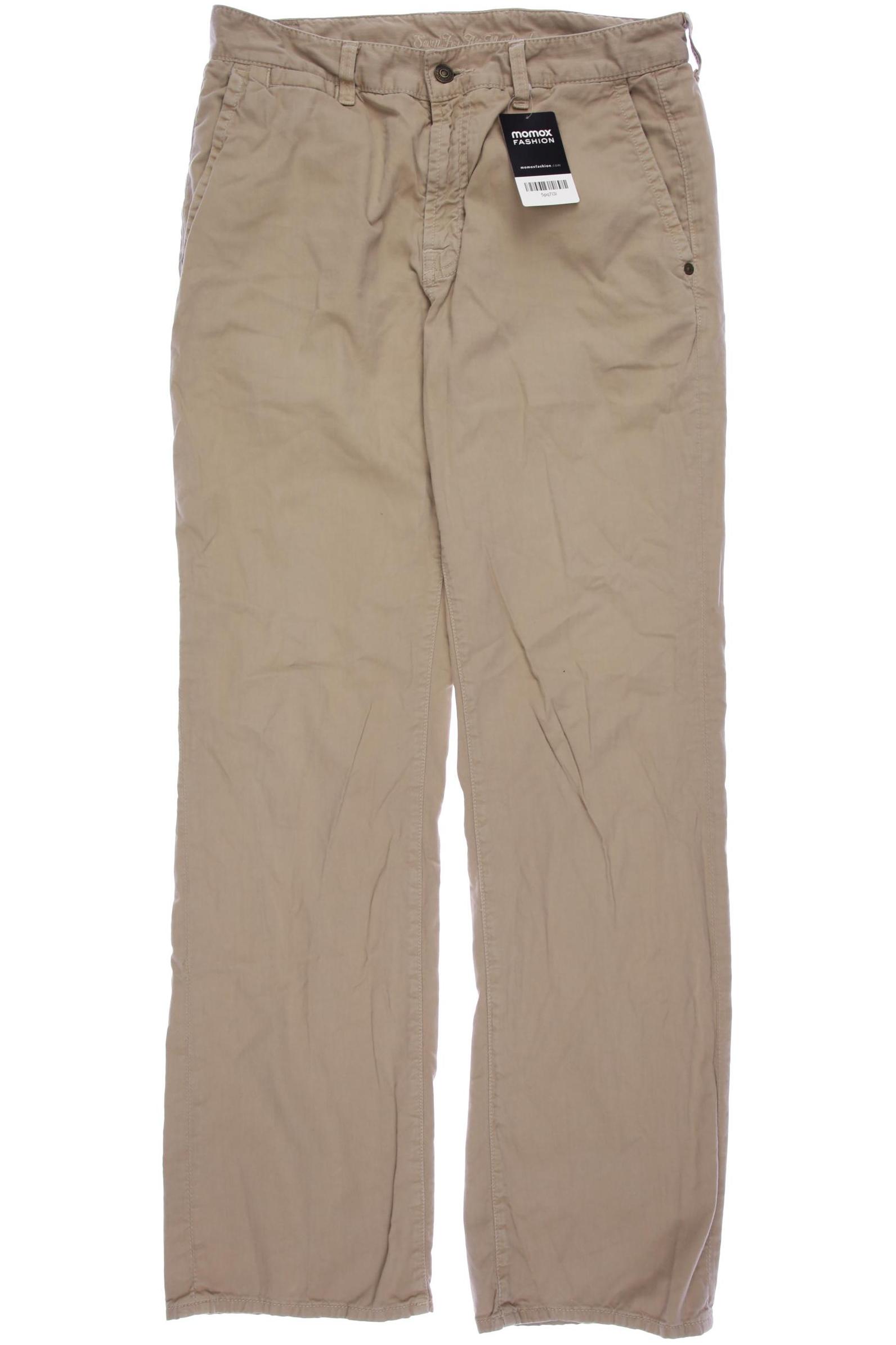

7 for all mankind Damen Stoffhose, beige, Gr. 32