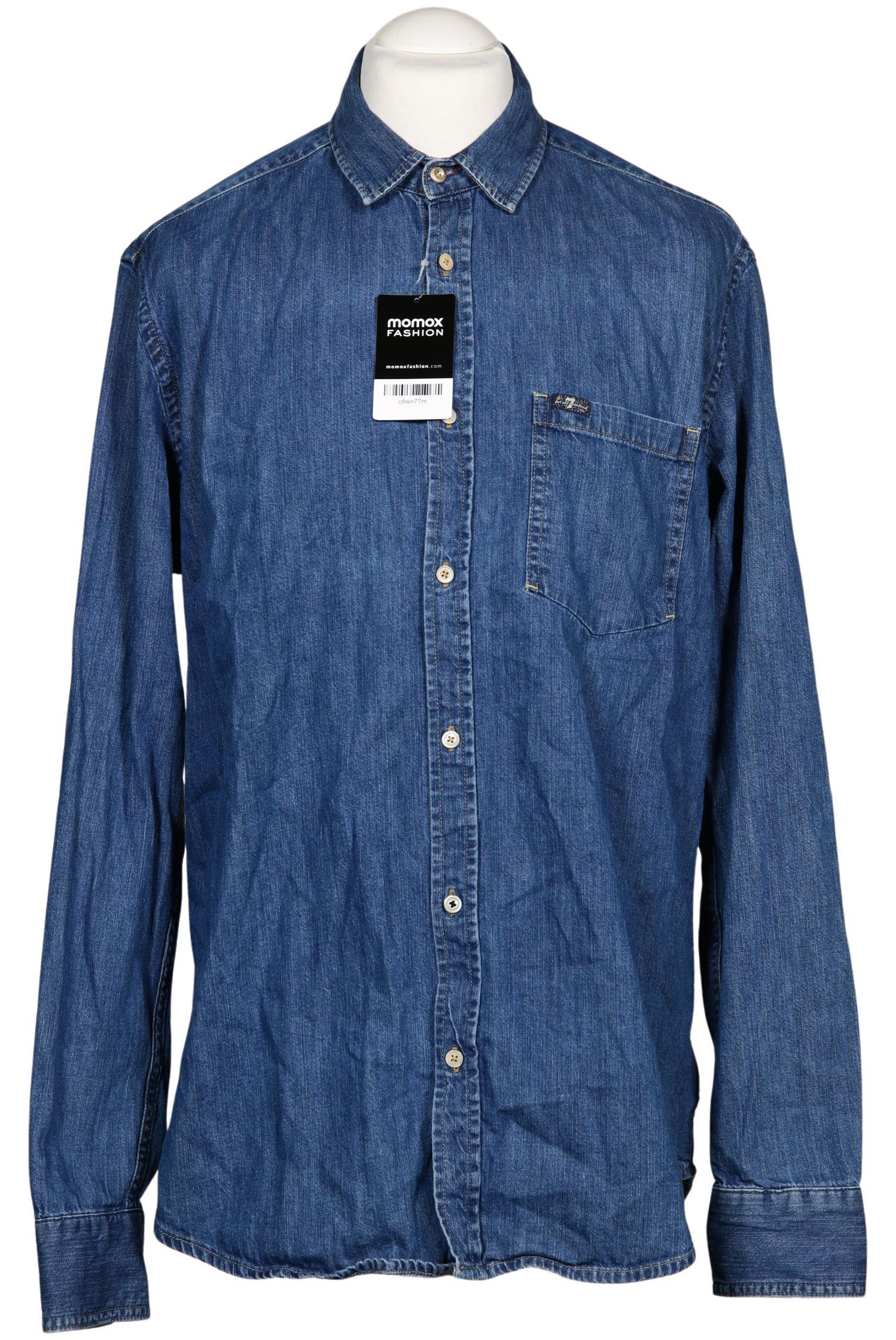 

7 for all mankind Herren Hemd, blau, Gr. 54