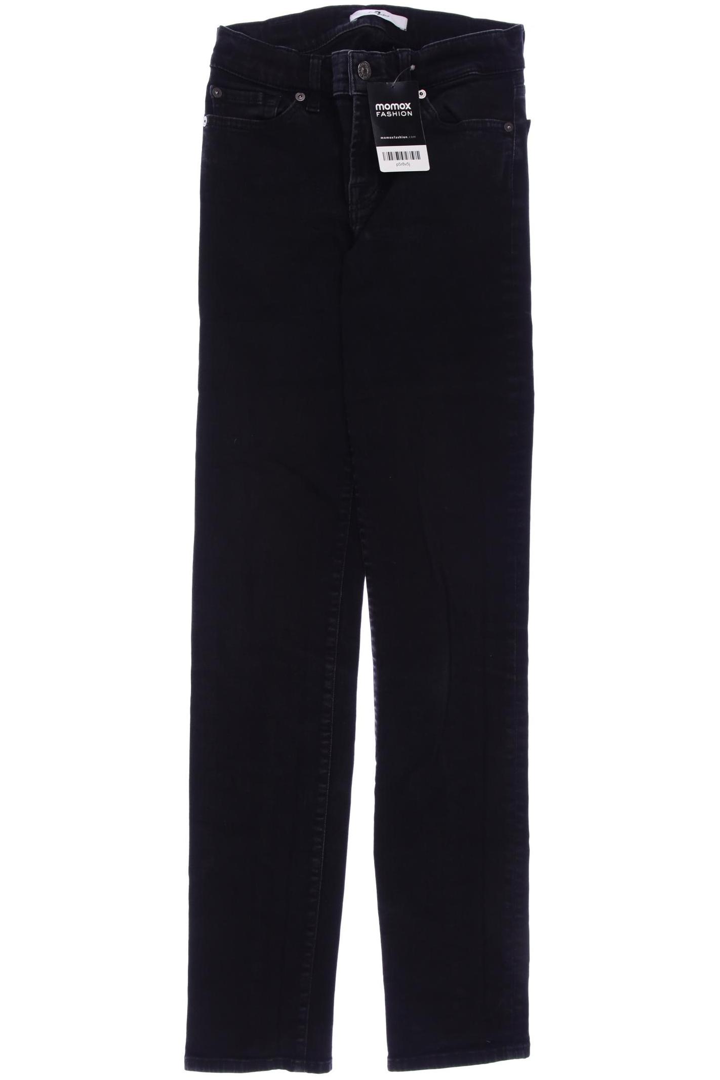 

7 for all mankind Damen Jeans, schwarz